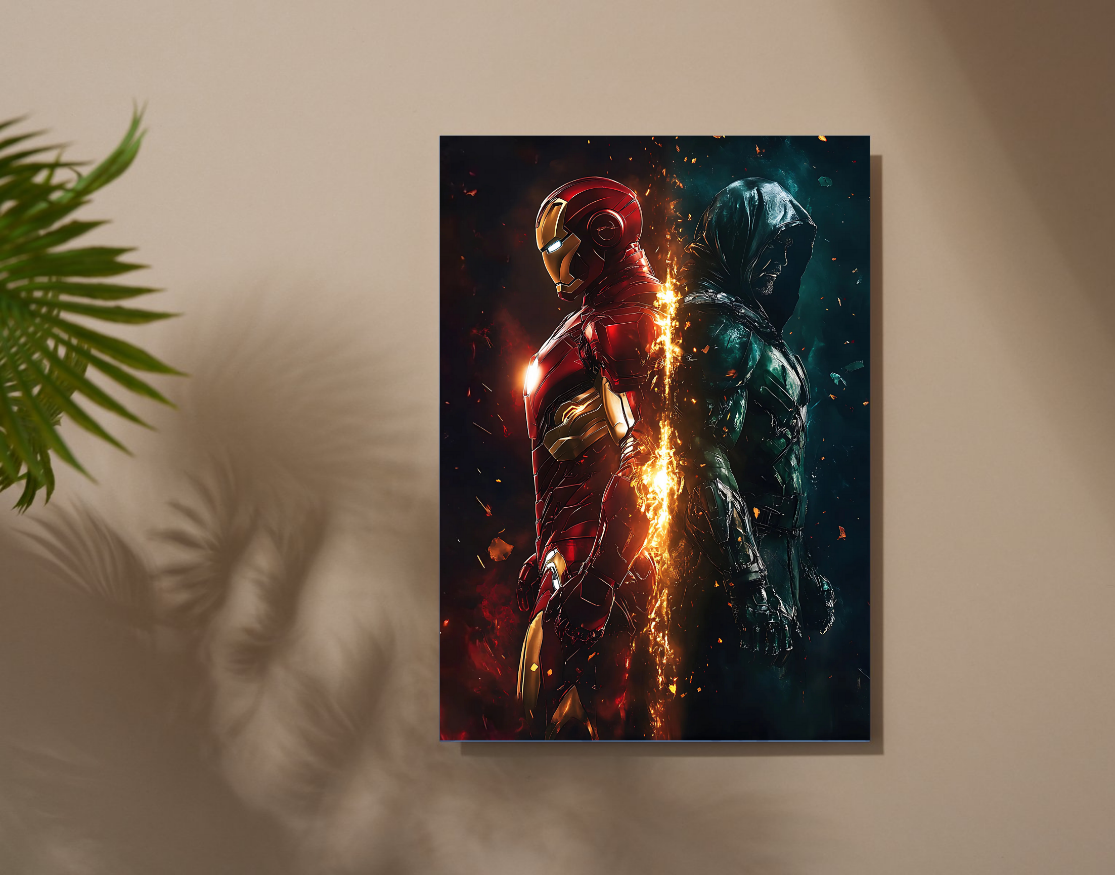 "IRON MAN VS DOCTOR DOOM"- Shiny & Sturdy Metallic Poster Art That Pops & Sticks