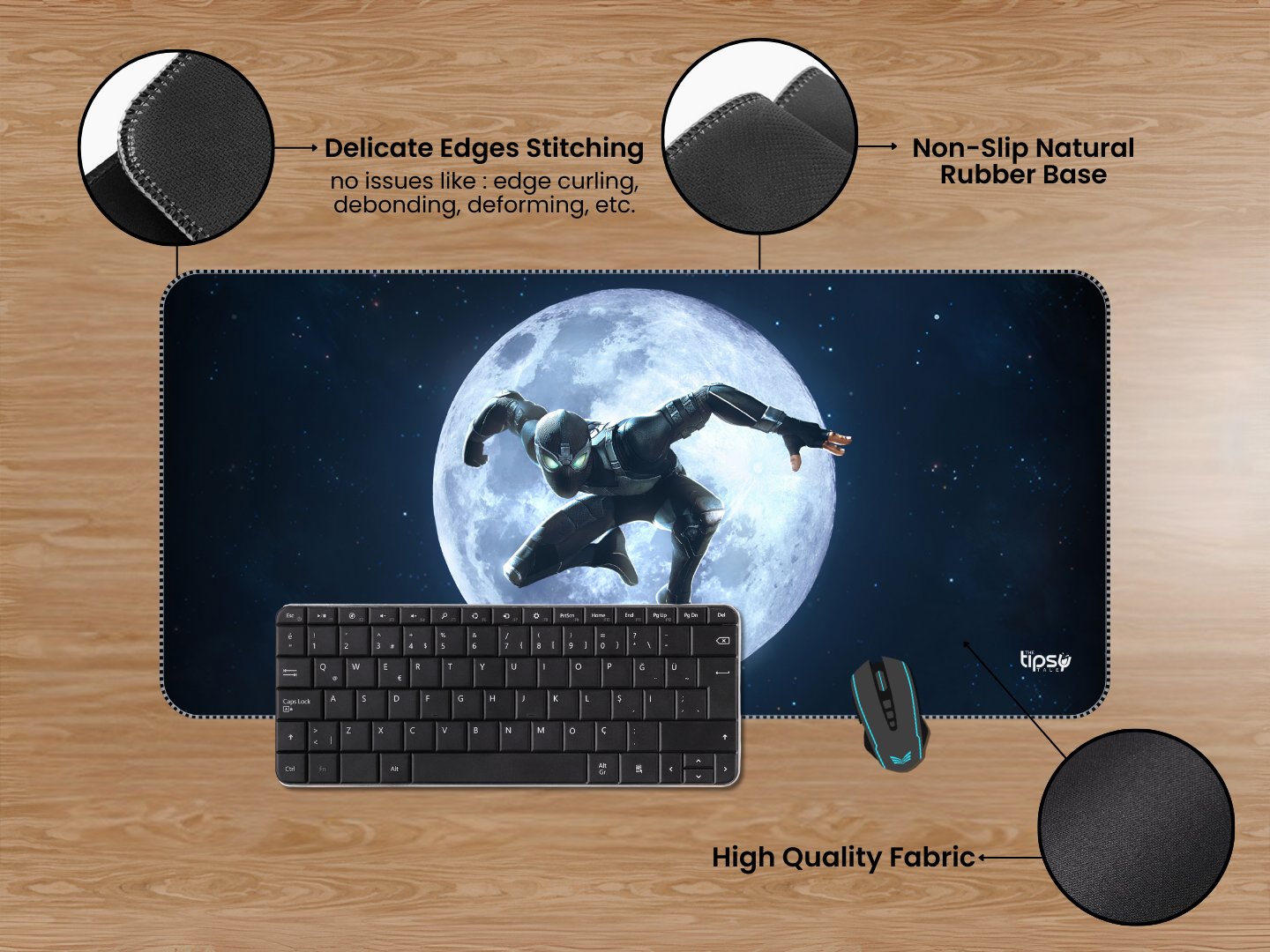 "SPIDERMAN: FAR FROM HOME #NIGHTMONKEY" Gaming Mousepad Elevate Your Gaming Experience