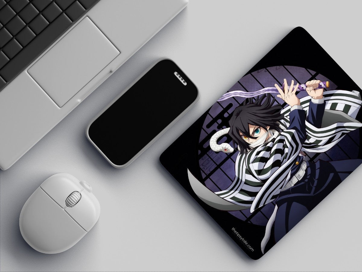 "OBANI IGURO - DEMON SLAYER" Mousepad Enhance Your Workspace with Style