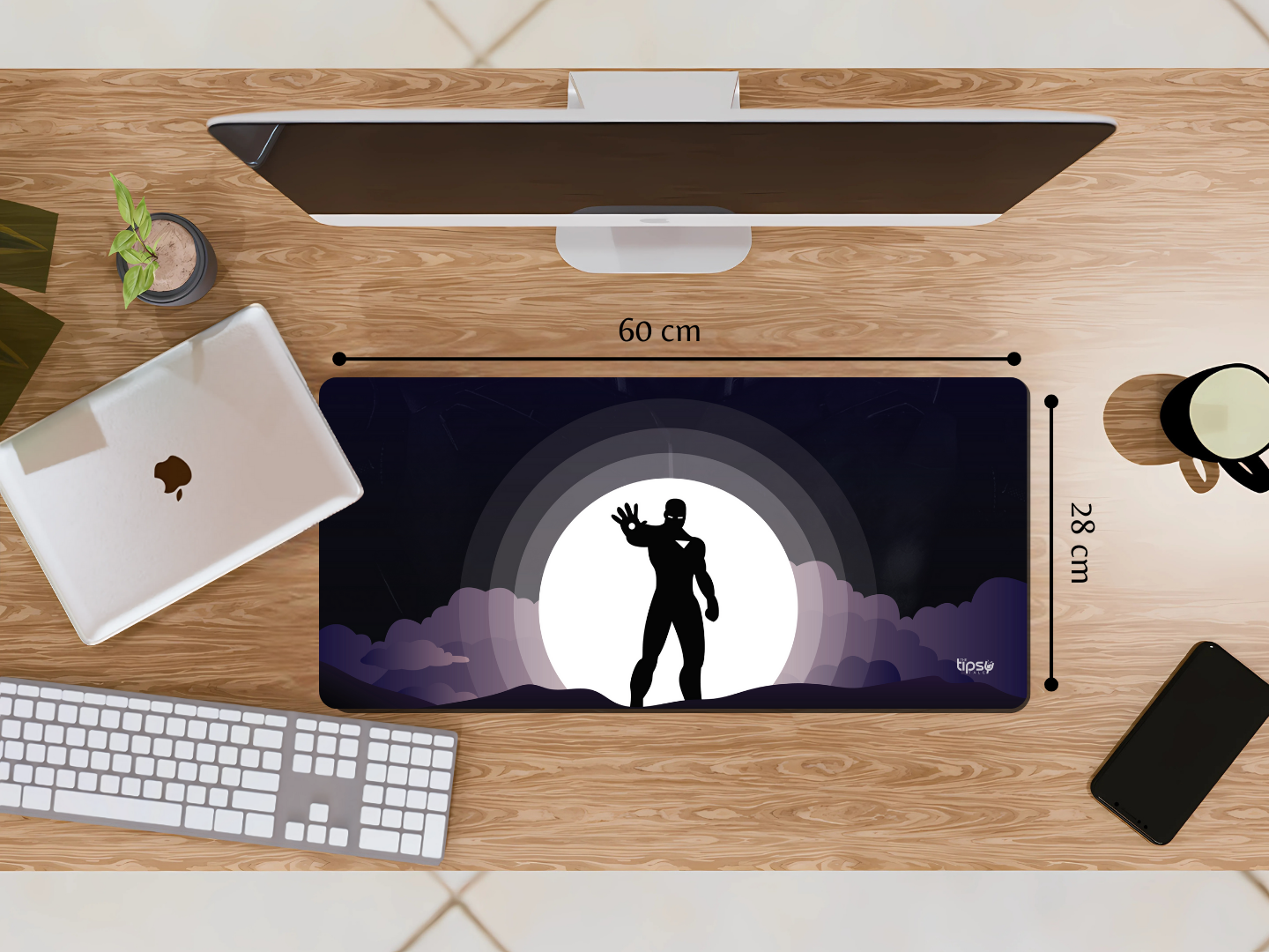 "IRON MAN #HEROVIBES" Gaming Mousepad Elevate Your Gaming Experience