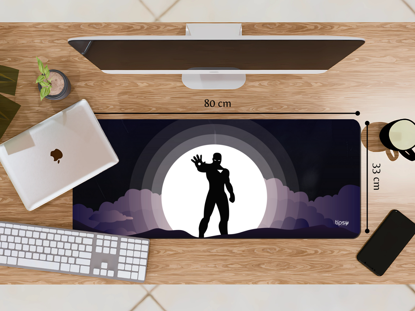 "IRON MAN #HEROVIBES" Gaming Mousepad Elevate Your Gaming Experience