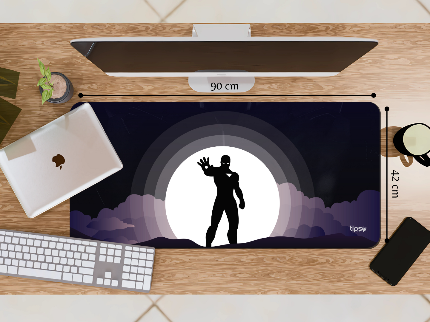 "IRON MAN #HEROVIBES" Gaming Mousepad Elevate Your Gaming Experience