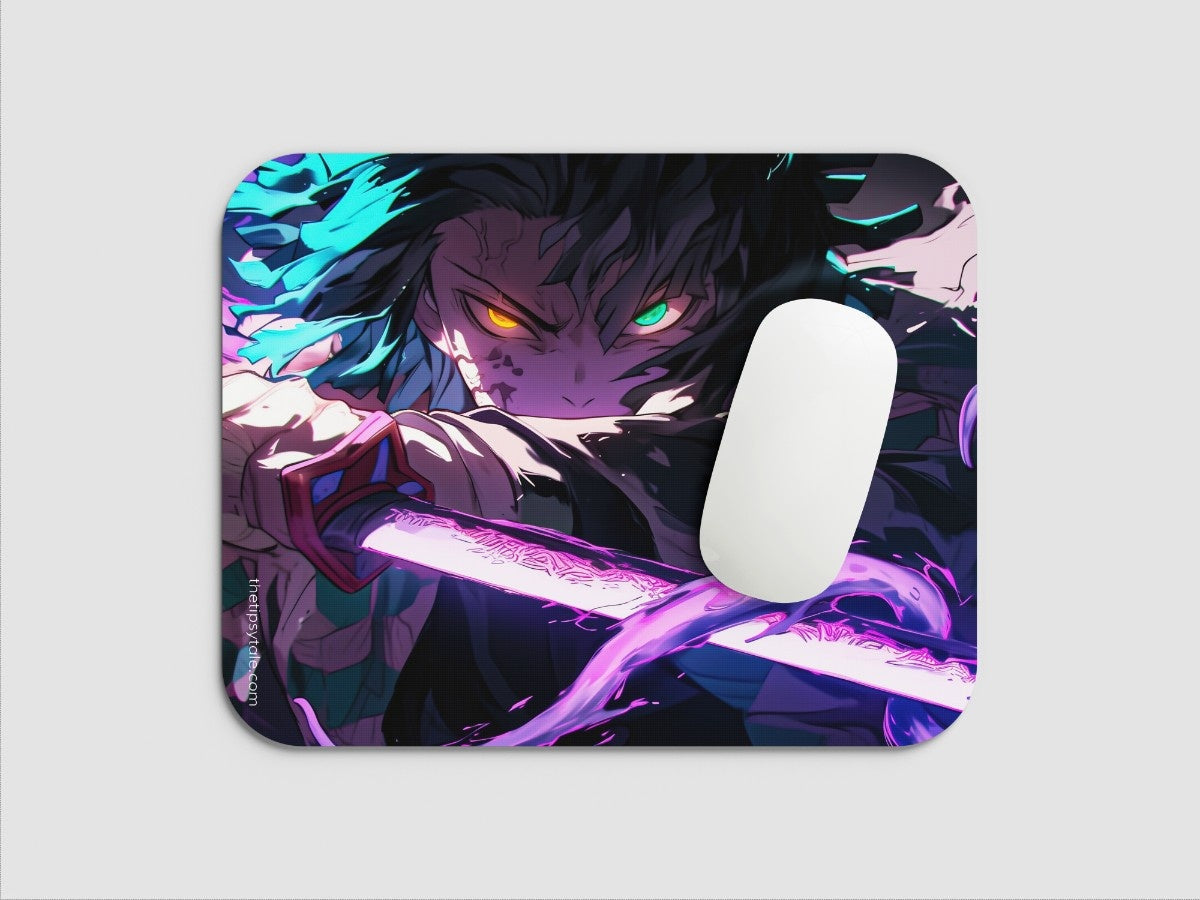 "Tanjiro Kamado the demon look" Mousepad Enhance Your Workspace with Style