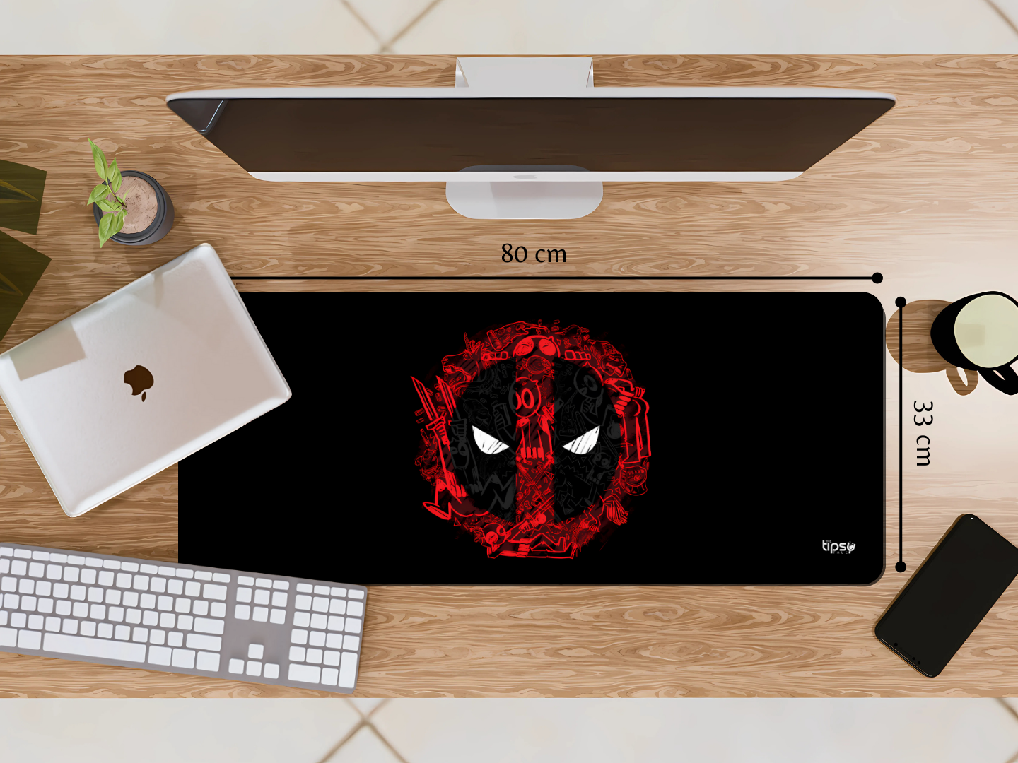 "DEADPOOL #MARVEL JESUS" Gaming Mousepad Elevate Your Gaming Experience