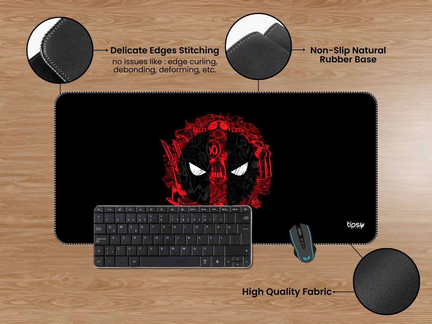 "DEADPOOL #MARVEL JESUS" Gaming Mousepad Elevate Your Gaming Experience