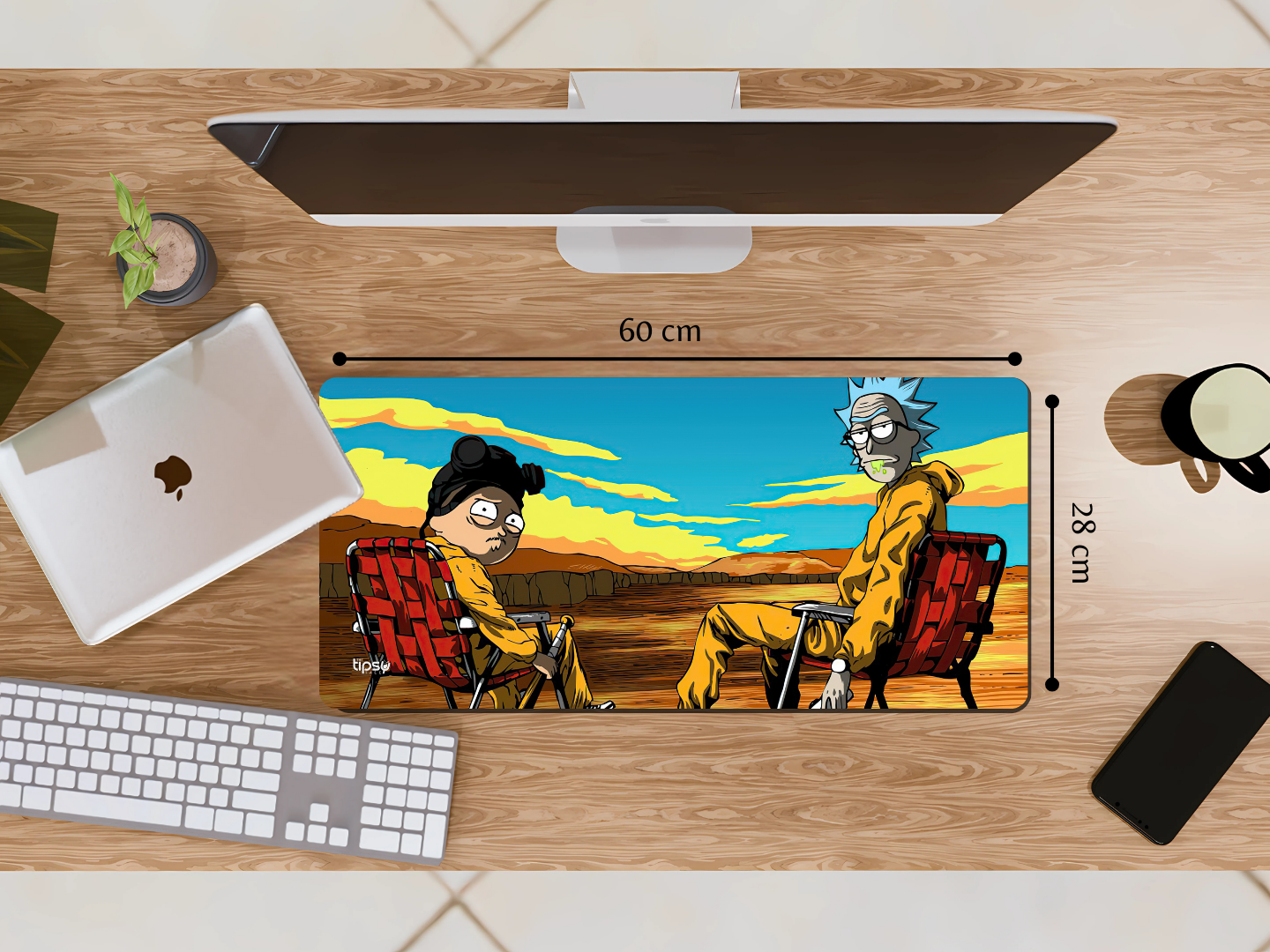 "BREAKING BAD: RICK AND MORTY EDITION" Gaming Mousepad Elevate Your Gaming Experience