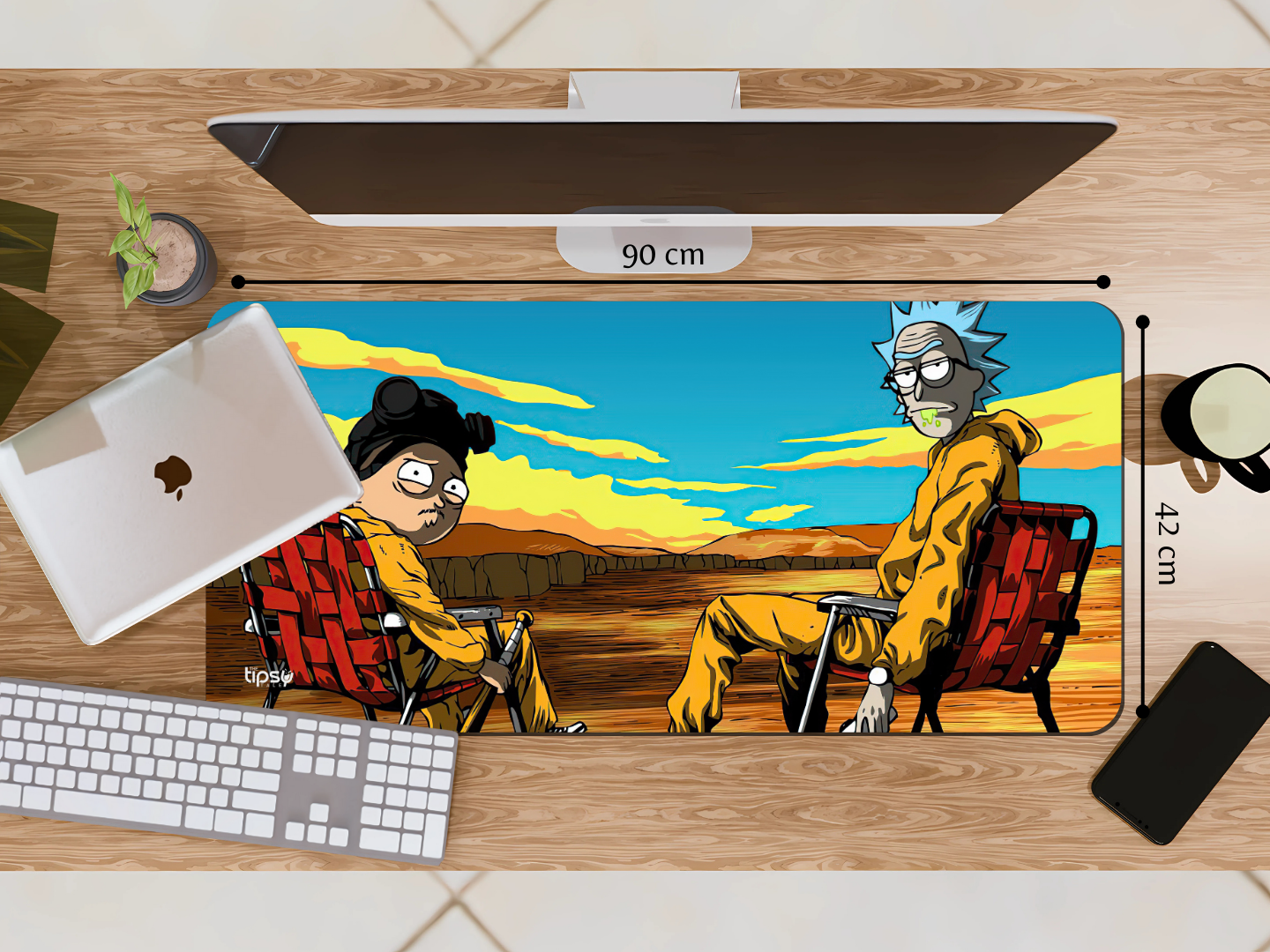 "BREAKING BAD: RICK AND MORTY EDITION" Gaming Mousepad Elevate Your Gaming Experience