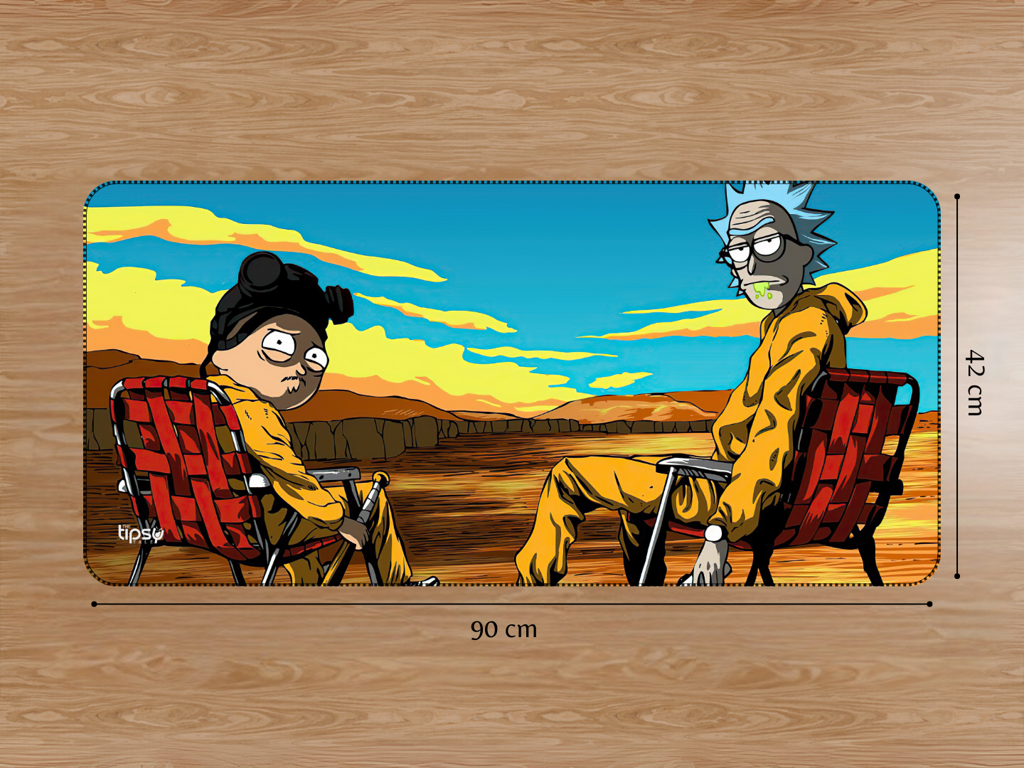 "BREAKING BAD: RICK AND MORTY EDITION" Gaming Mousepad Elevate Your Gaming Experience