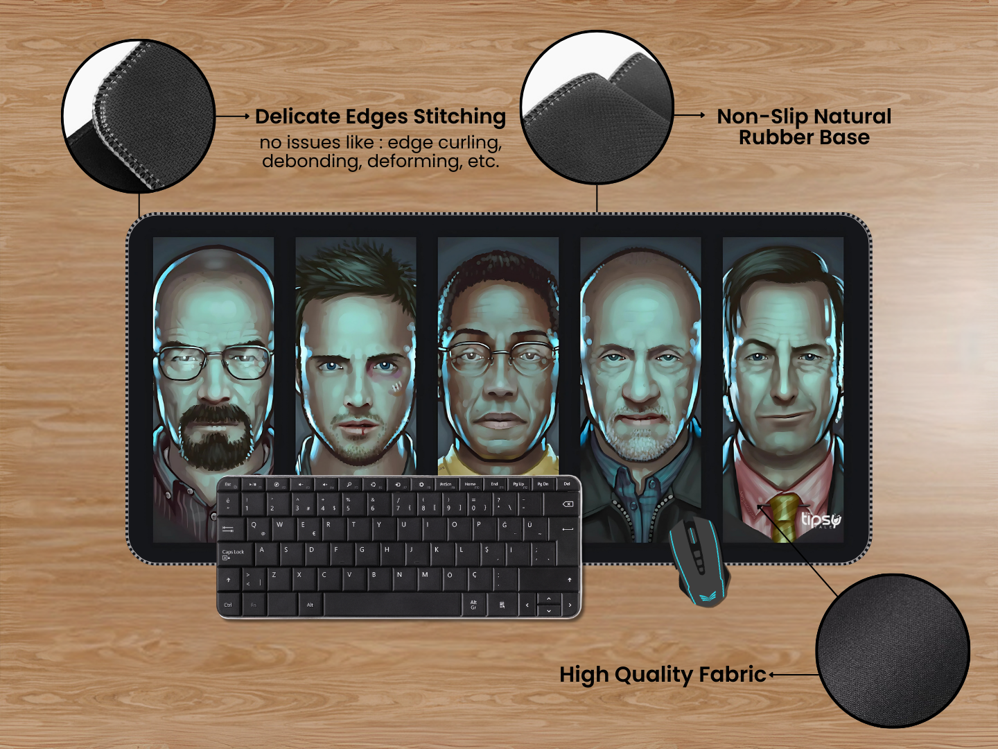 "BREAKING BAD: SERIES EDITION #THE OG CREW " Gaming Mousepad Elevate Your Gaming Experience