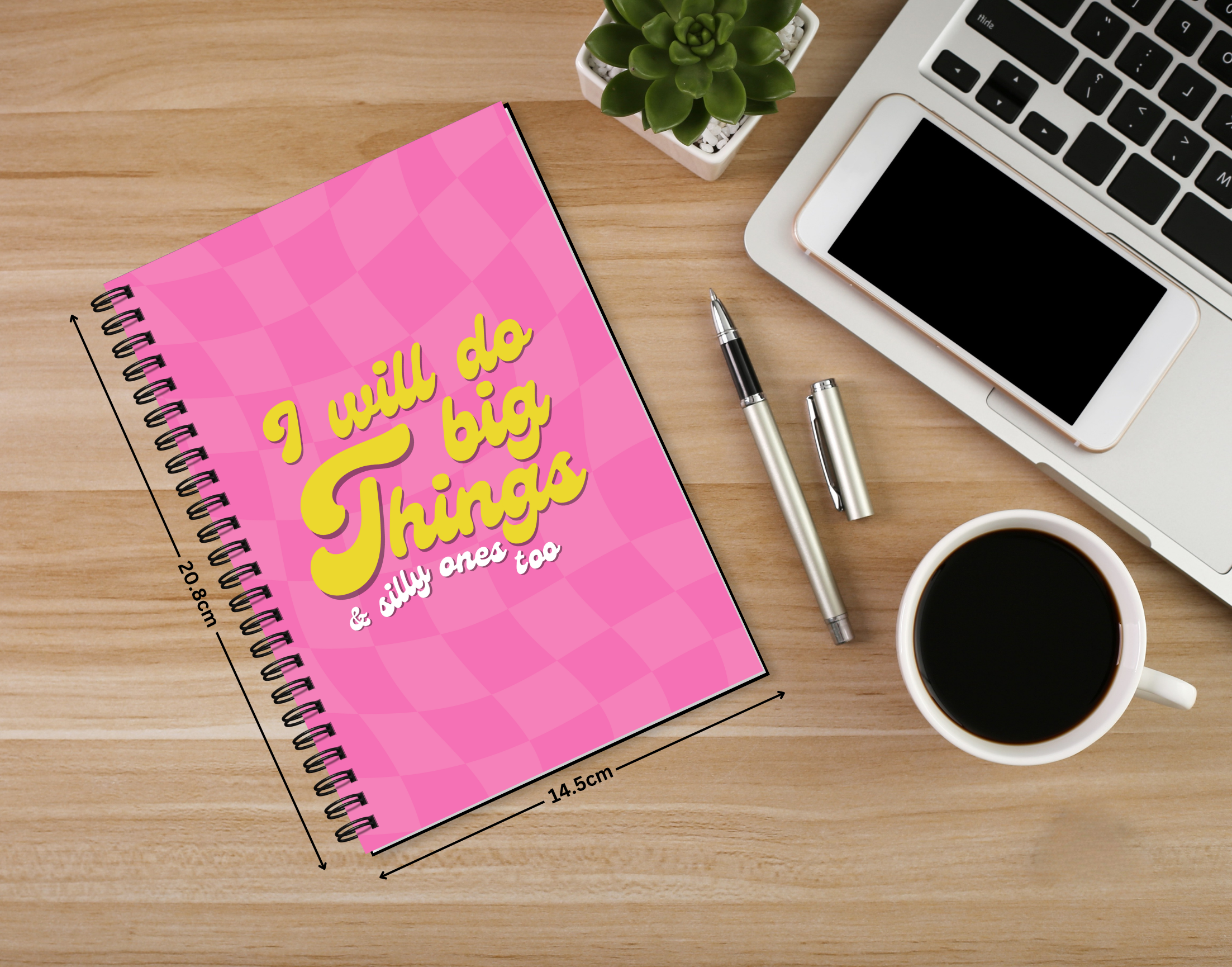 "I WILL DO BIG THINGS" Elegant & Inspiring Diary for Daily Reflection
