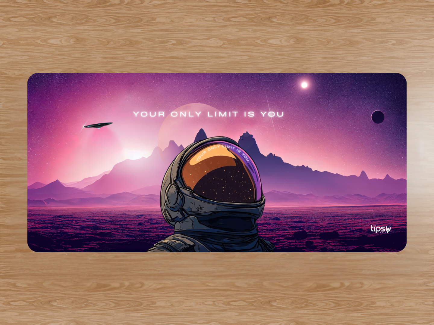 "YOUR ONLY LIMIT IS YOU- SPACE EDITION" Gaming Mousepad Elevate Your Gaming Experience