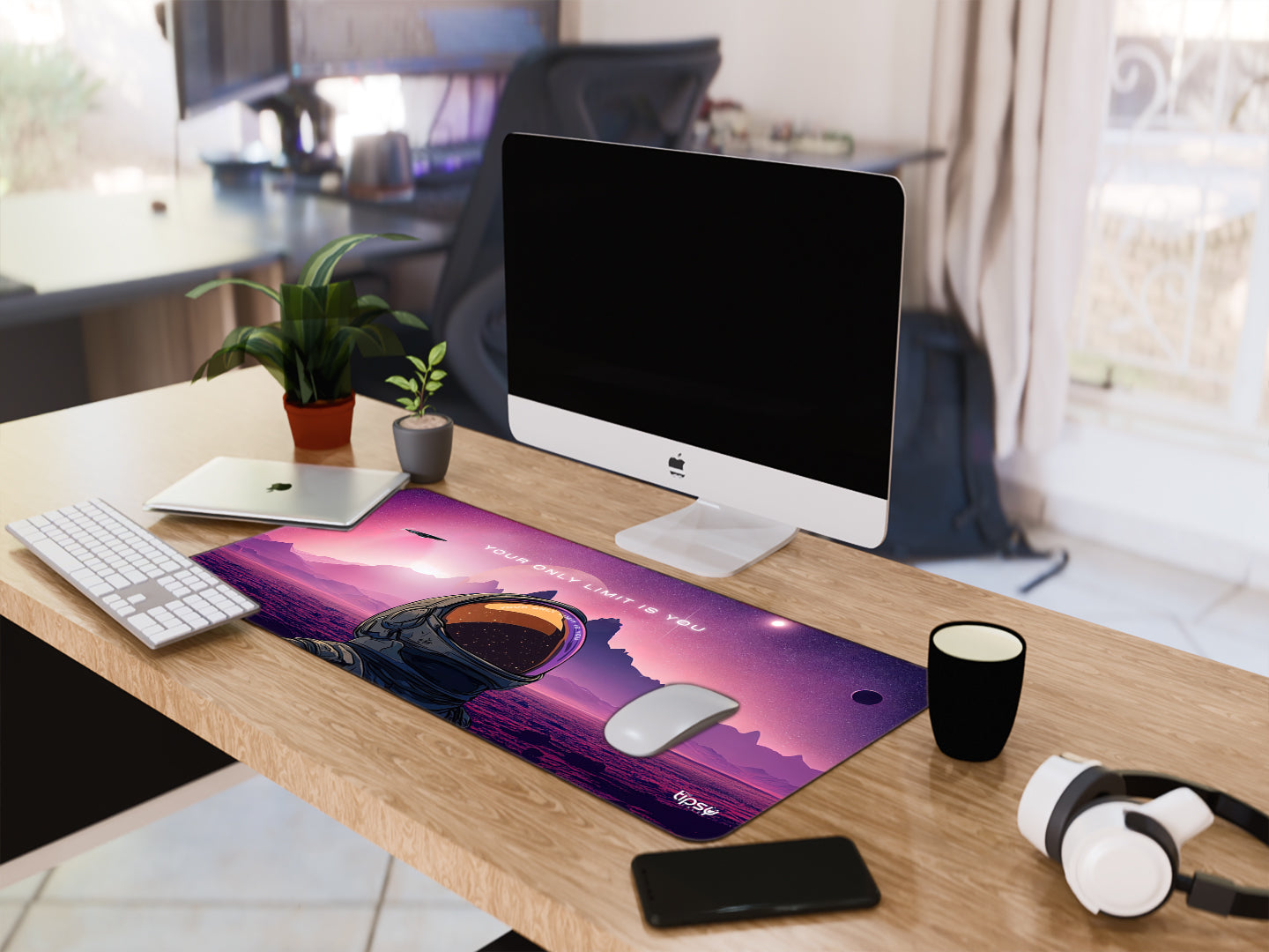 "YOUR ONLY LIMIT IS YOU- SPACE EDITION" Gaming Mousepad Elevate Your Gaming Experience