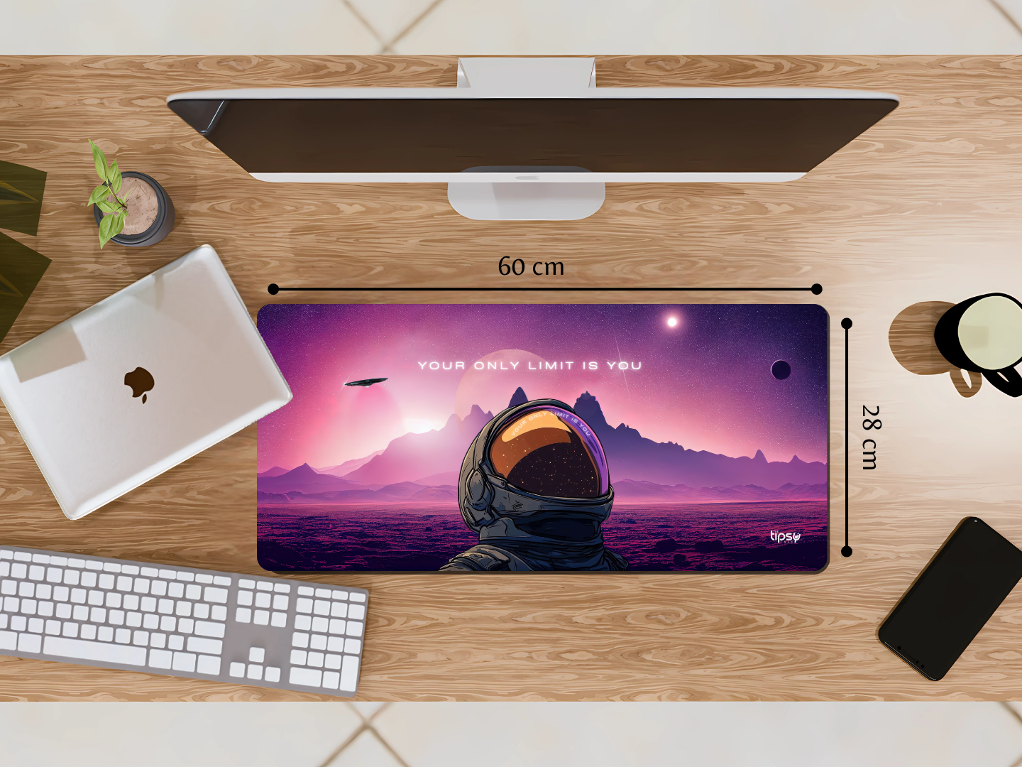 "YOUR ONLY LIMIT IS YOU- SPACE EDITION" Gaming Mousepad Elevate Your Gaming Experience