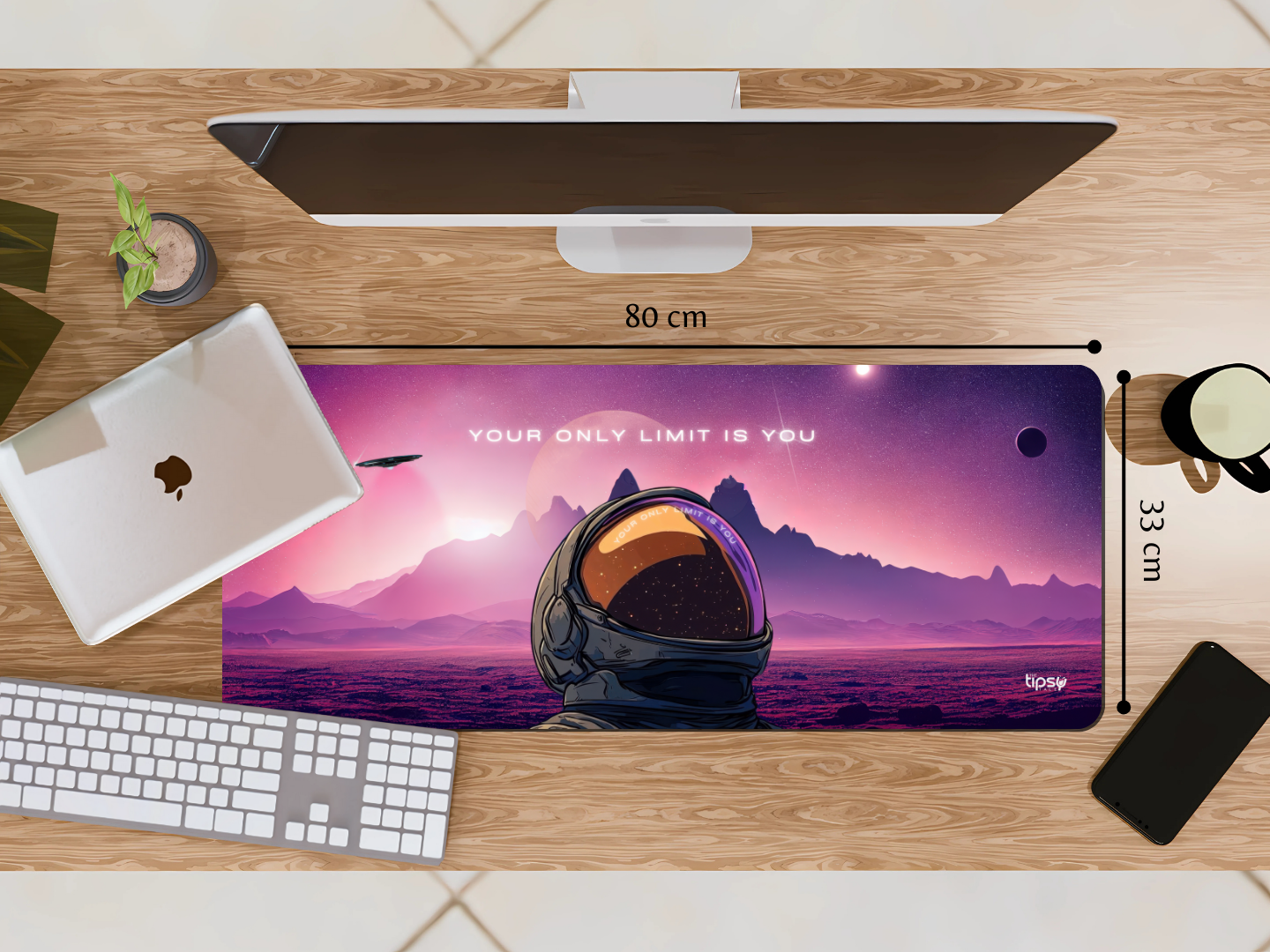 "YOUR ONLY LIMIT IS YOU- SPACE EDITION" Gaming Mousepad Elevate Your Gaming Experience