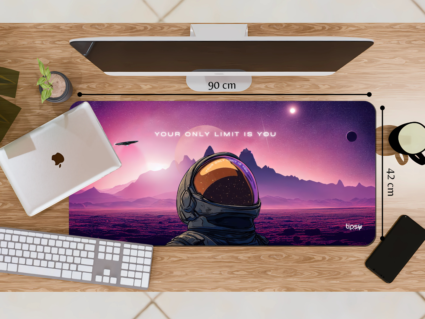"YOUR ONLY LIMIT IS YOU- SPACE EDITION" Gaming Mousepad Elevate Your Gaming Experience