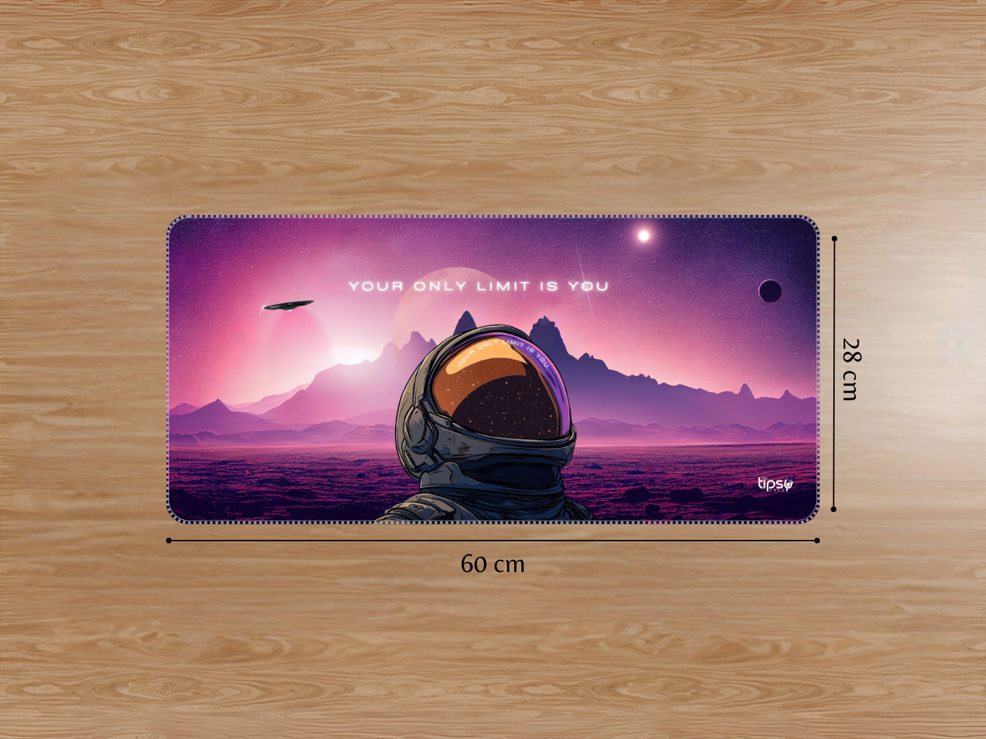 "YOUR ONLY LIMIT IS YOU- SPACE EDITION" Gaming Mousepad Elevate Your Gaming Experience