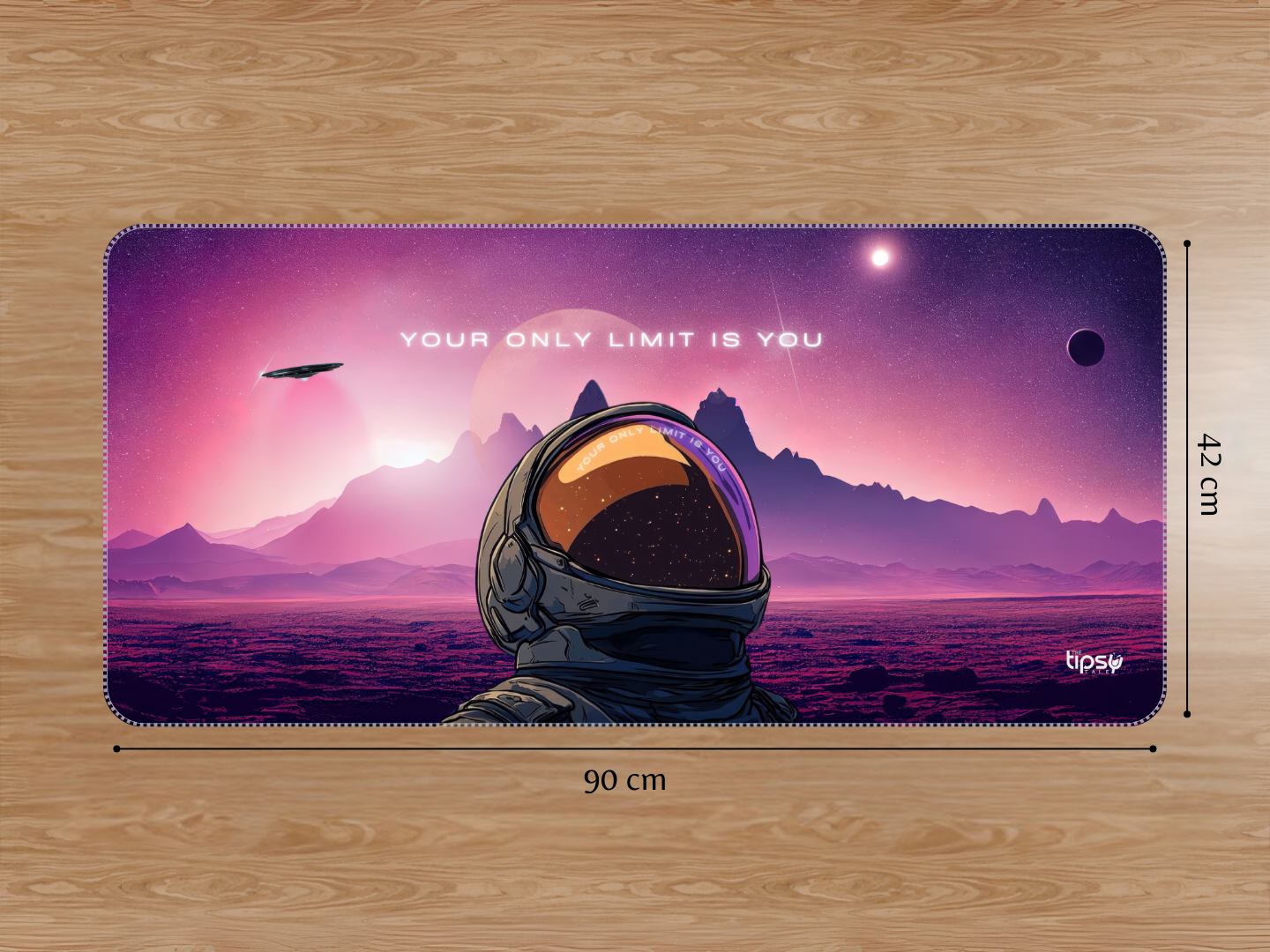 "YOUR ONLY LIMIT IS YOU- SPACE EDITION" Gaming Mousepad Elevate Your Gaming Experience