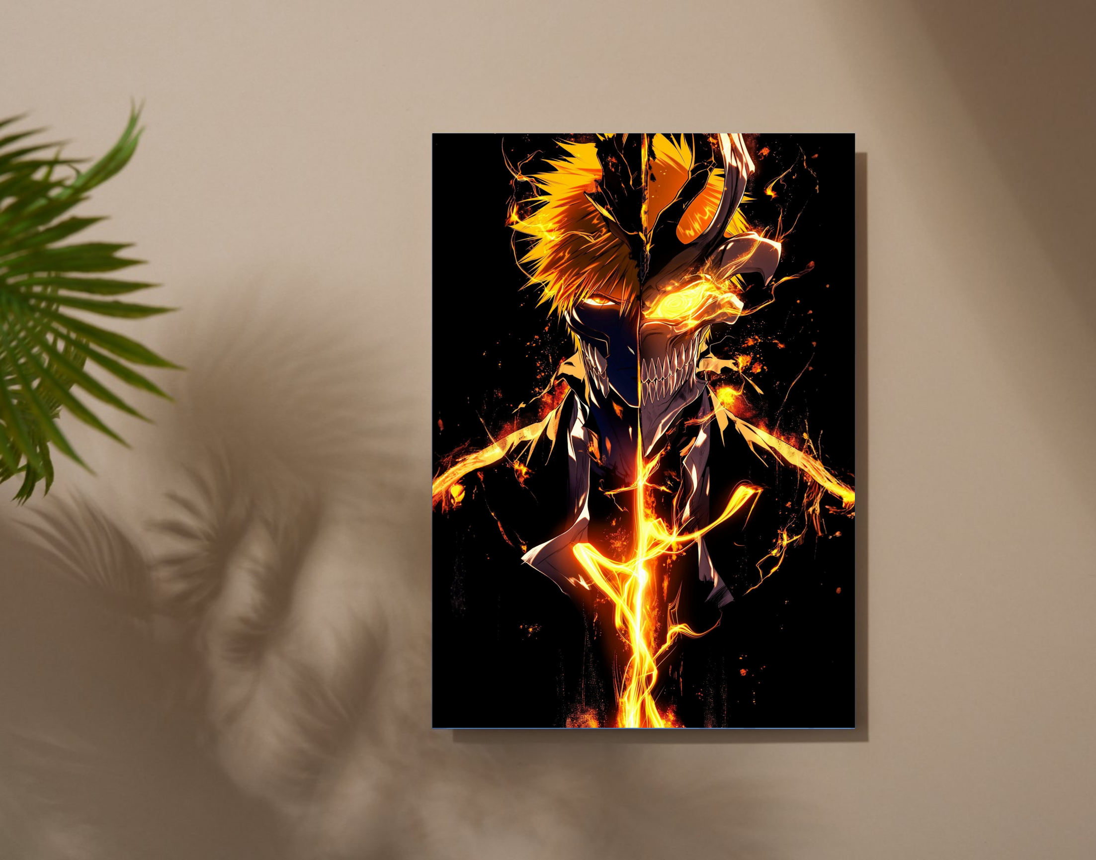 "ICHIGO-KUROSAKI"- Shiny & Sturdy Metallic Poster Art That Pops & Sticks