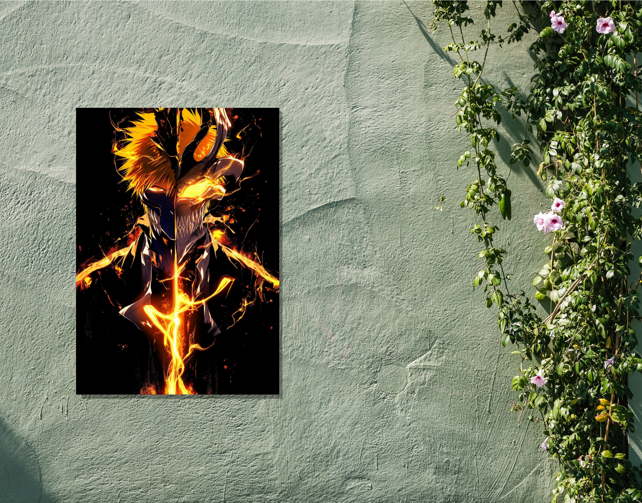 "ICHIGO-KUROSAKI"- Shiny & Sturdy Metallic Poster Art That Pops & Sticks