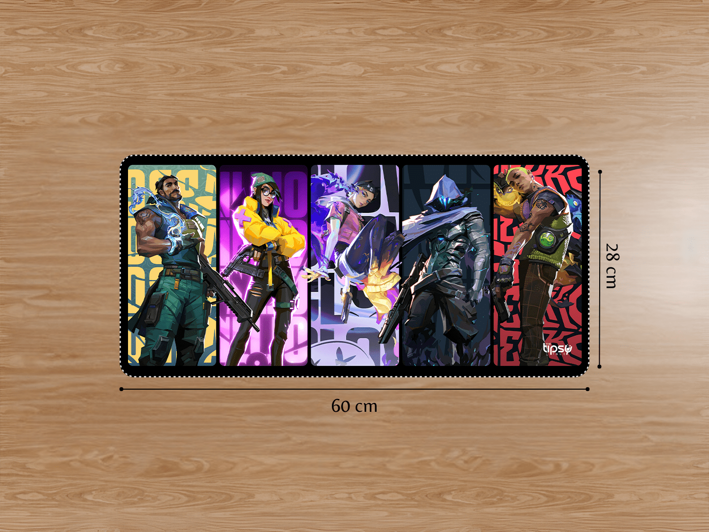 "VALORANT AGENTS- GAMING EDITION" Gaming Mousepad Elevate Your Gaming Experience