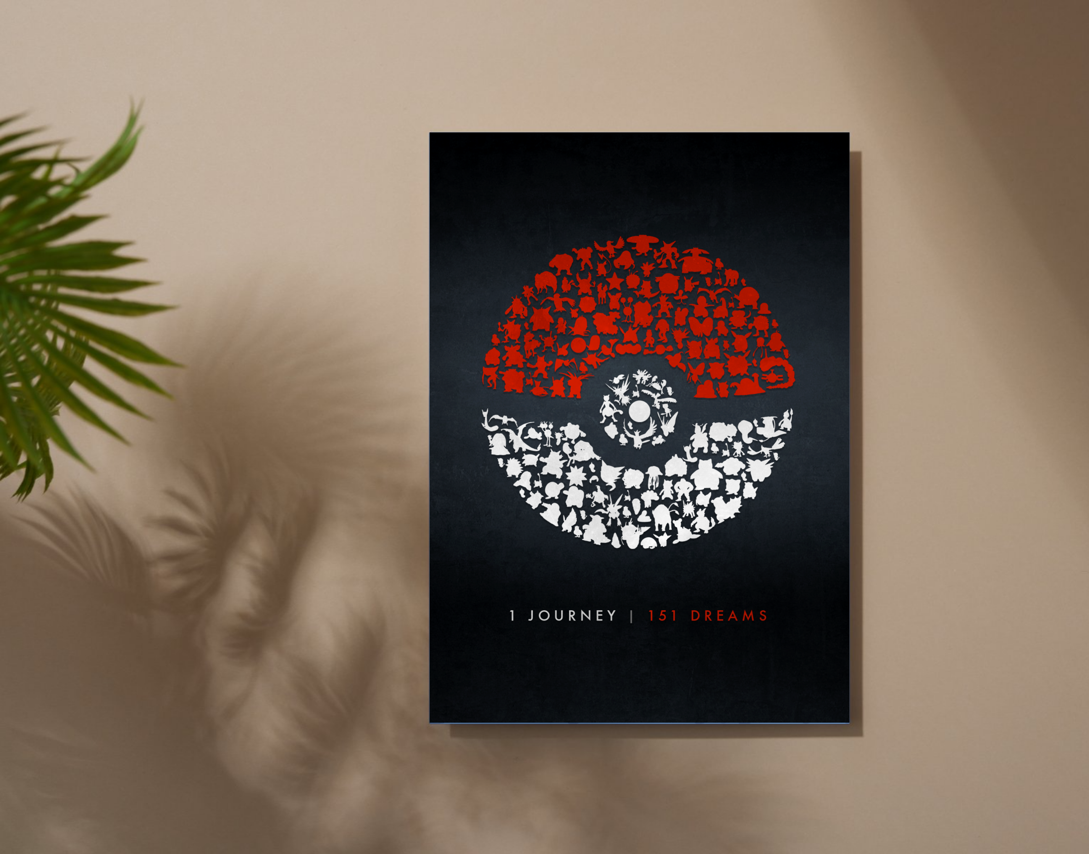 "POKEMON BALL"- Shiny & Sturdy Metallic Poster Art That Pops & Sticks
