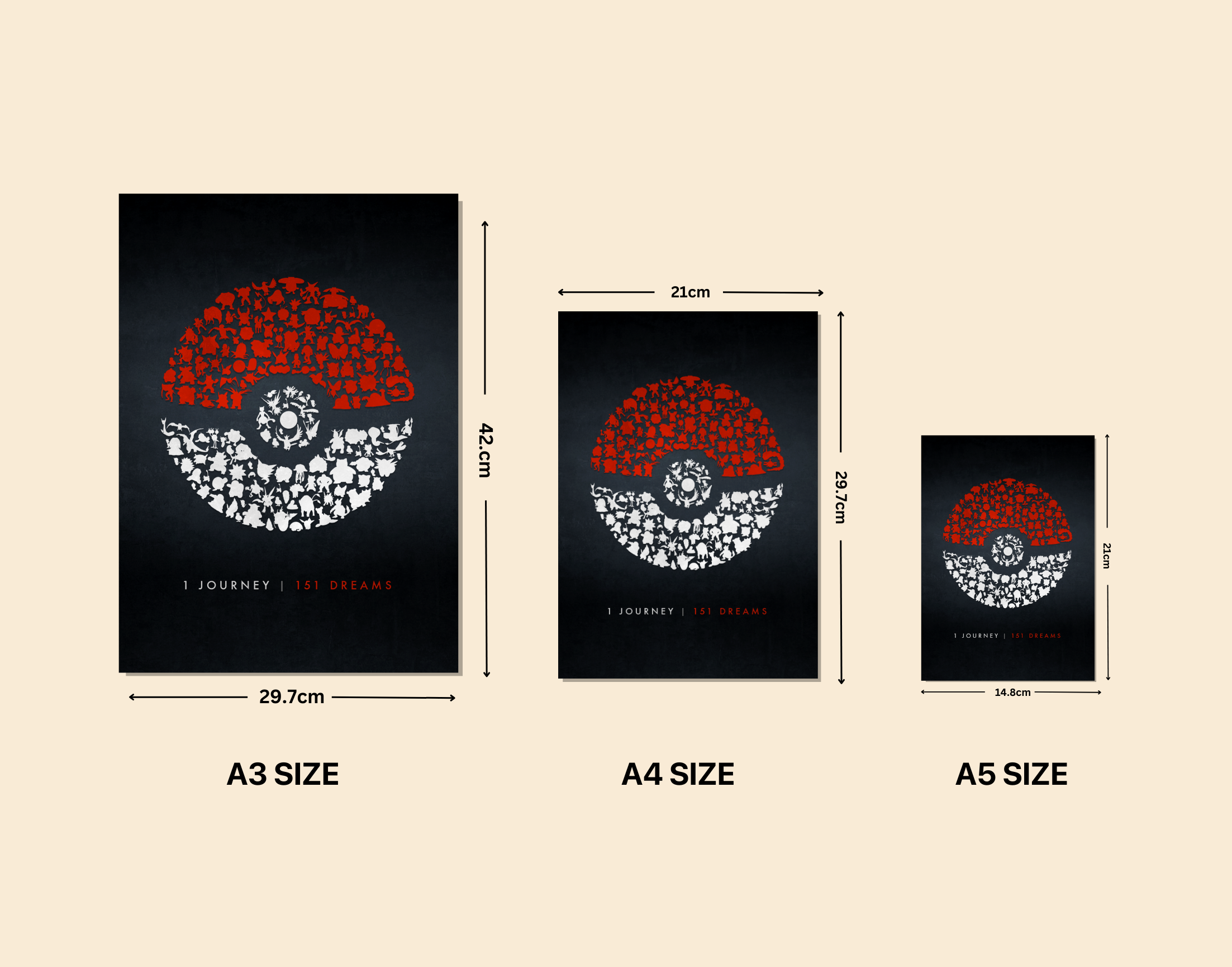 "POKEMON BALL"- Shiny & Sturdy Metallic Poster Art That Pops & Sticks