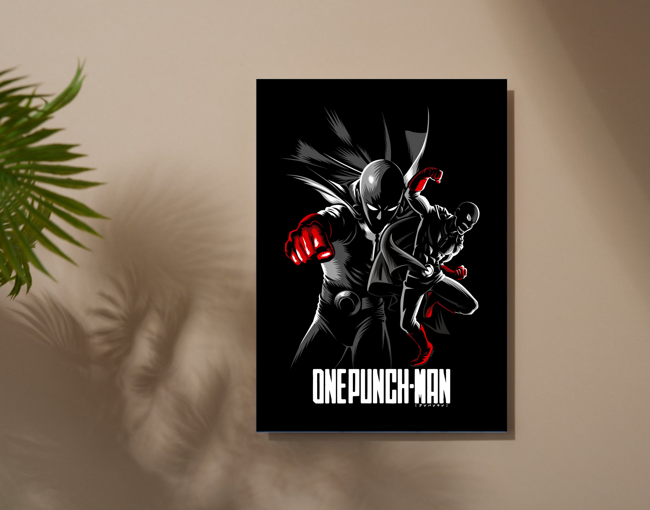 "ONE PUNCH MAN"- Shiny & Sturdy Metallic Poster Art That Pops & Sticks