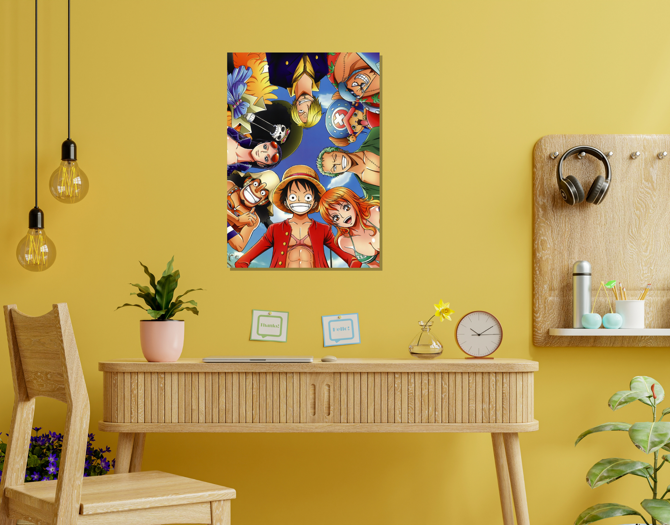 "ONE PIECE- THE CREW"- Shiny & Sturdy Metallic Poster Art That Pops & Sticks