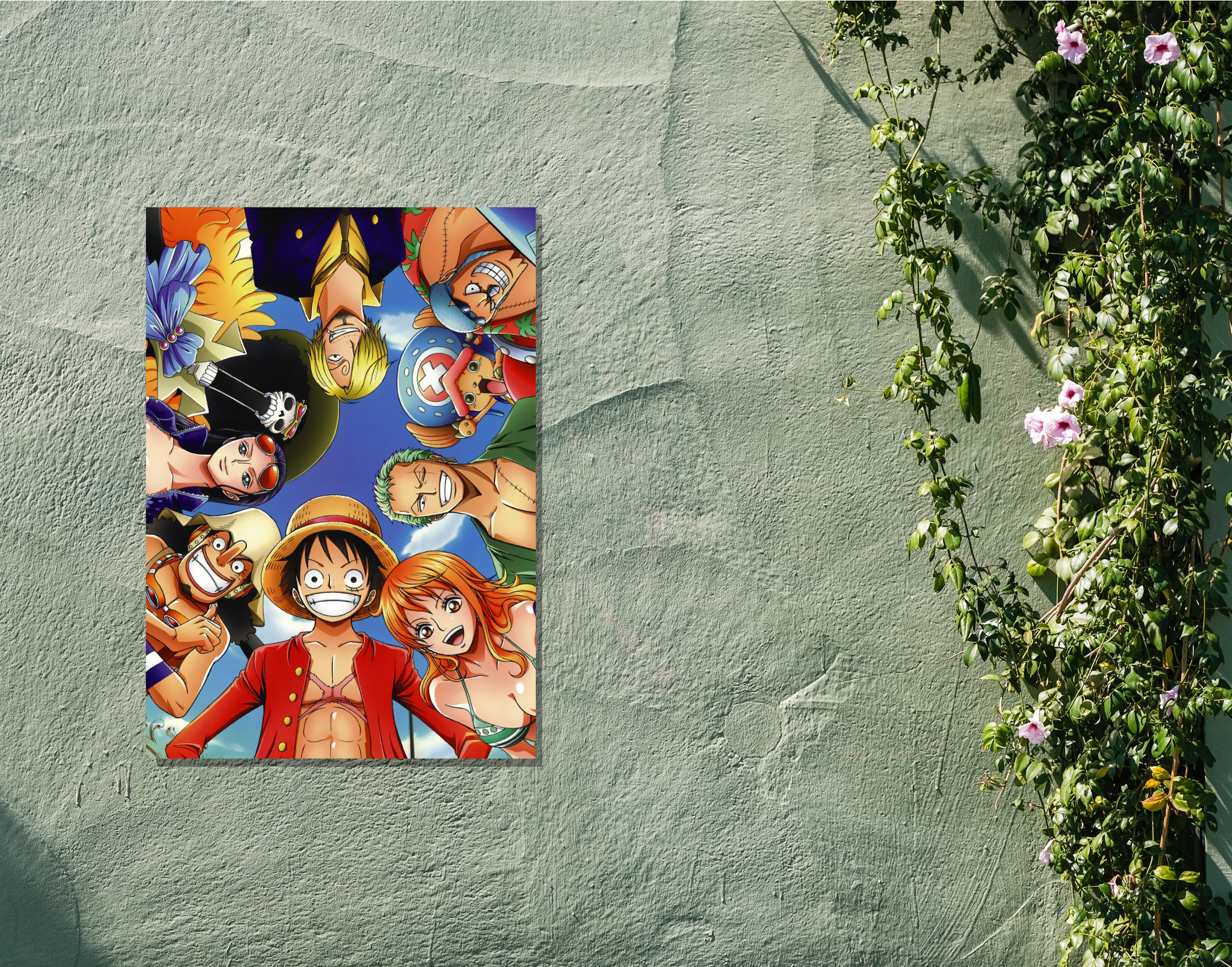 "ONE PIECE- THE CREW"- Shiny & Sturdy Metallic Poster Art That Pops & Sticks