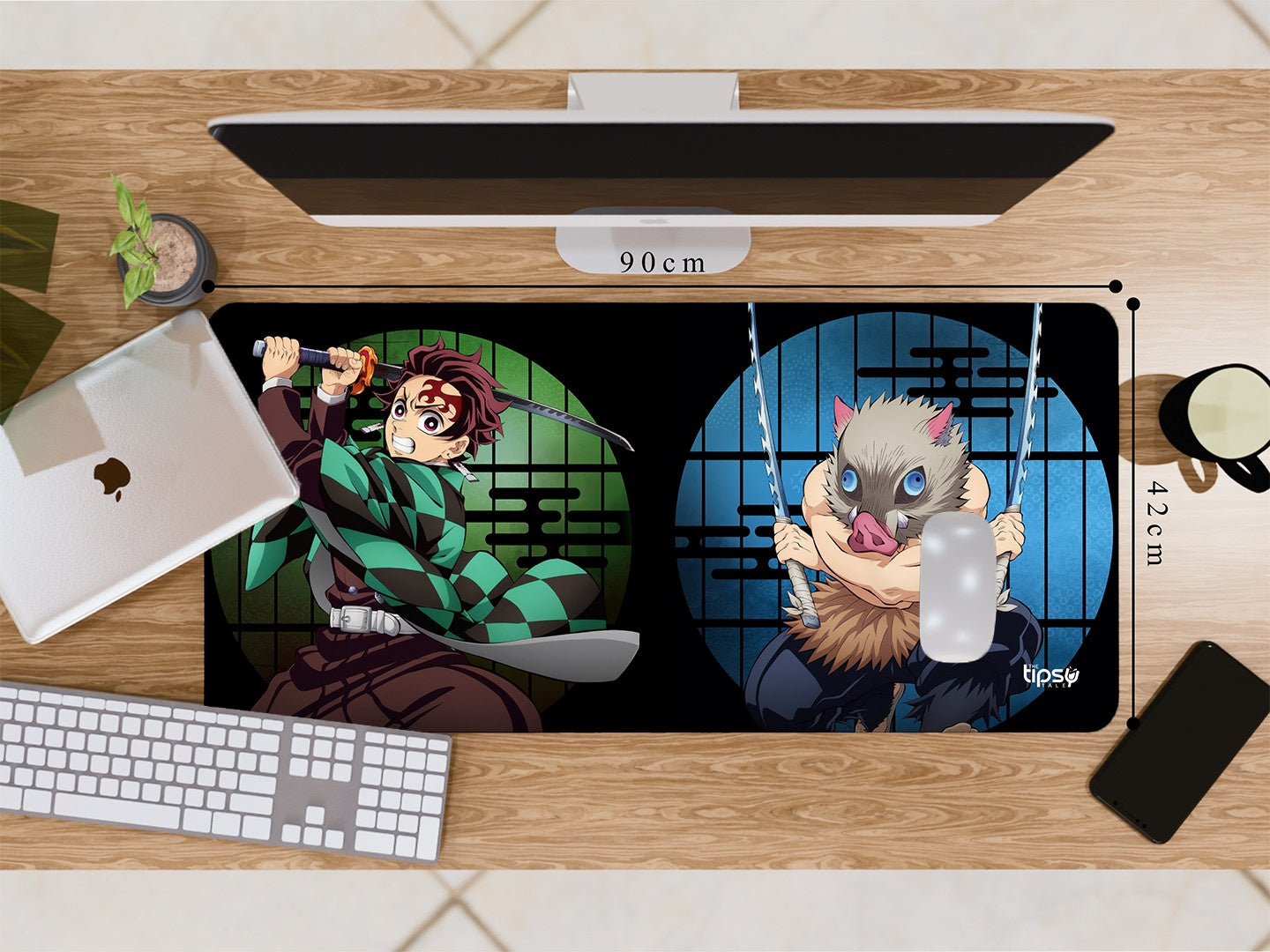 "INOSUKE HASHIBRA VS TANJIRO KAMADO- ANIME EDITION" Gaming Mousepad Elevate Your Gaming Experience