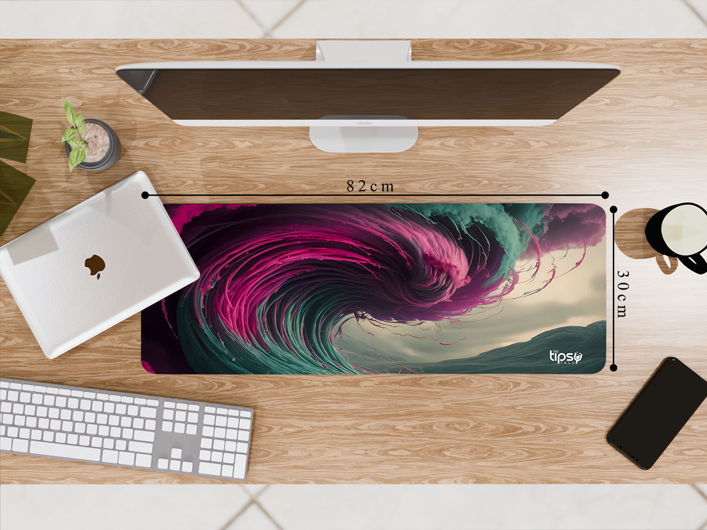 "Nature Meets Watercolor" Gaming Mousepad Elevate Your Gaming Experience