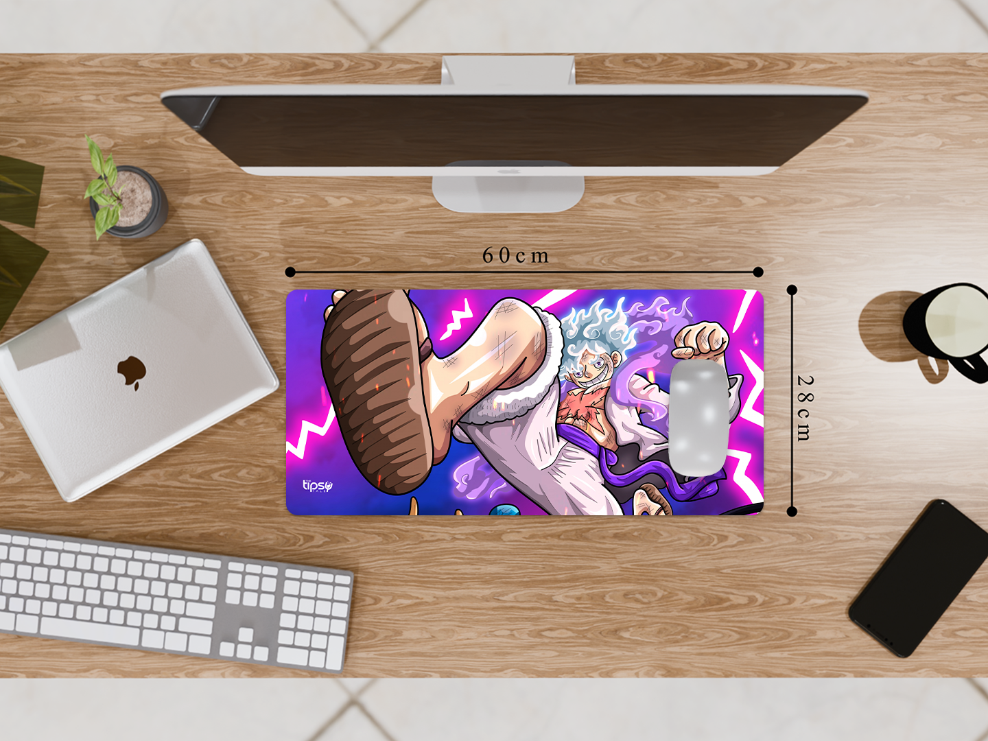 "STRAW HAT LUFFY- ANIME EDITION " Gaming Mousepad Elevate Your Gaming Experience