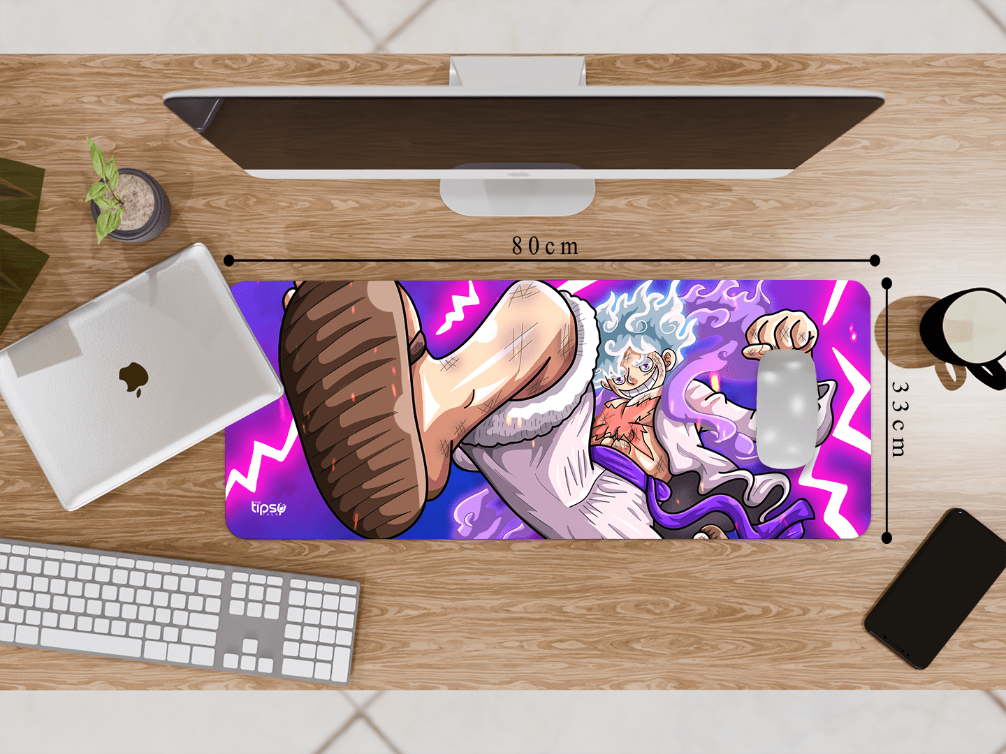 "STRAW HAT LUFFY- ANIME EDITION " Gaming Mousepad Elevate Your Gaming Experience