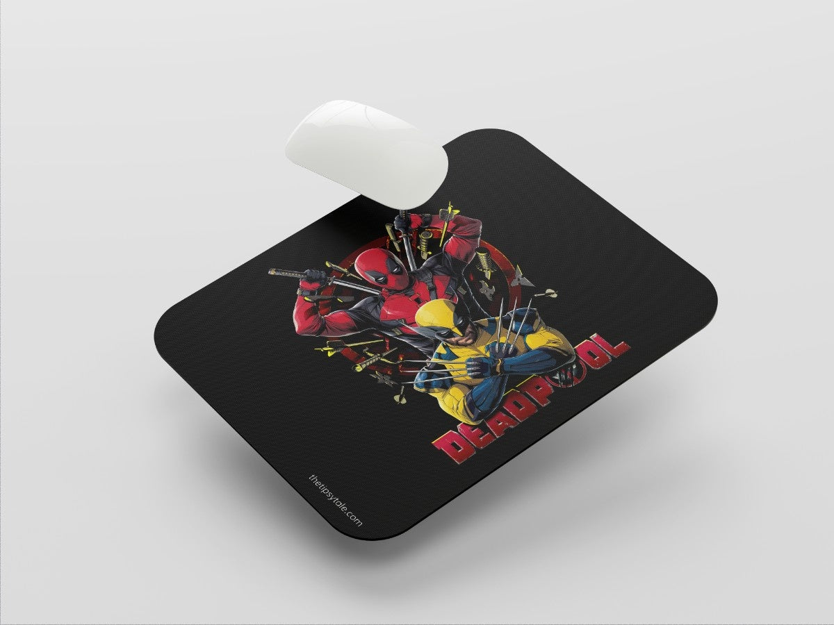"DEADPOOL VS WOLVERINE" Mousepad Enhance Your Workspace with Style