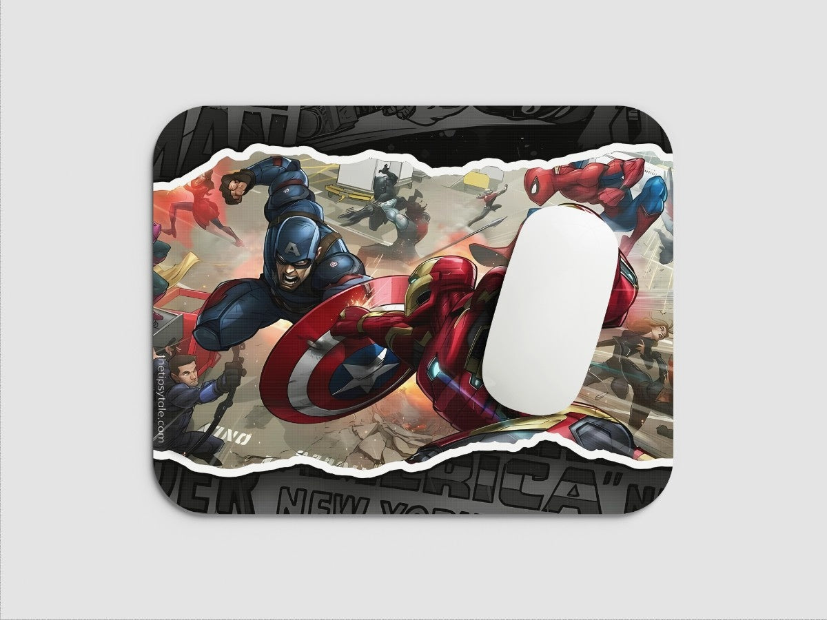 "CIVIL WAR- MARVEL" Mousepad Enhance Your Workspace with Style