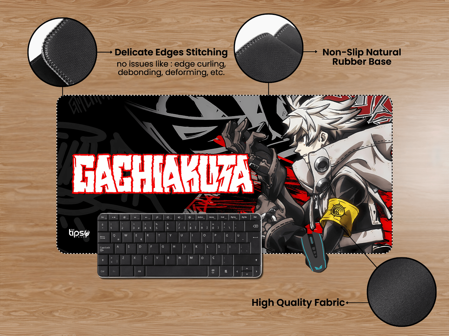 "GACHIAKUTA - RUDO SUREBREC- ANIME EDITION" Gaming Mousepad Elevate Your Gaming Experience