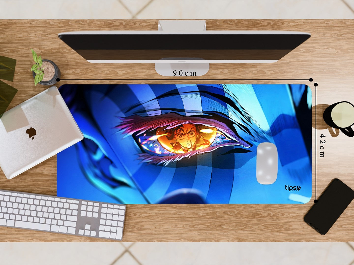 "TANJIRO KAMADO VS AKAZA- ANIME EDITION" Gaming Mousepad Elevate Your Gaming Experience