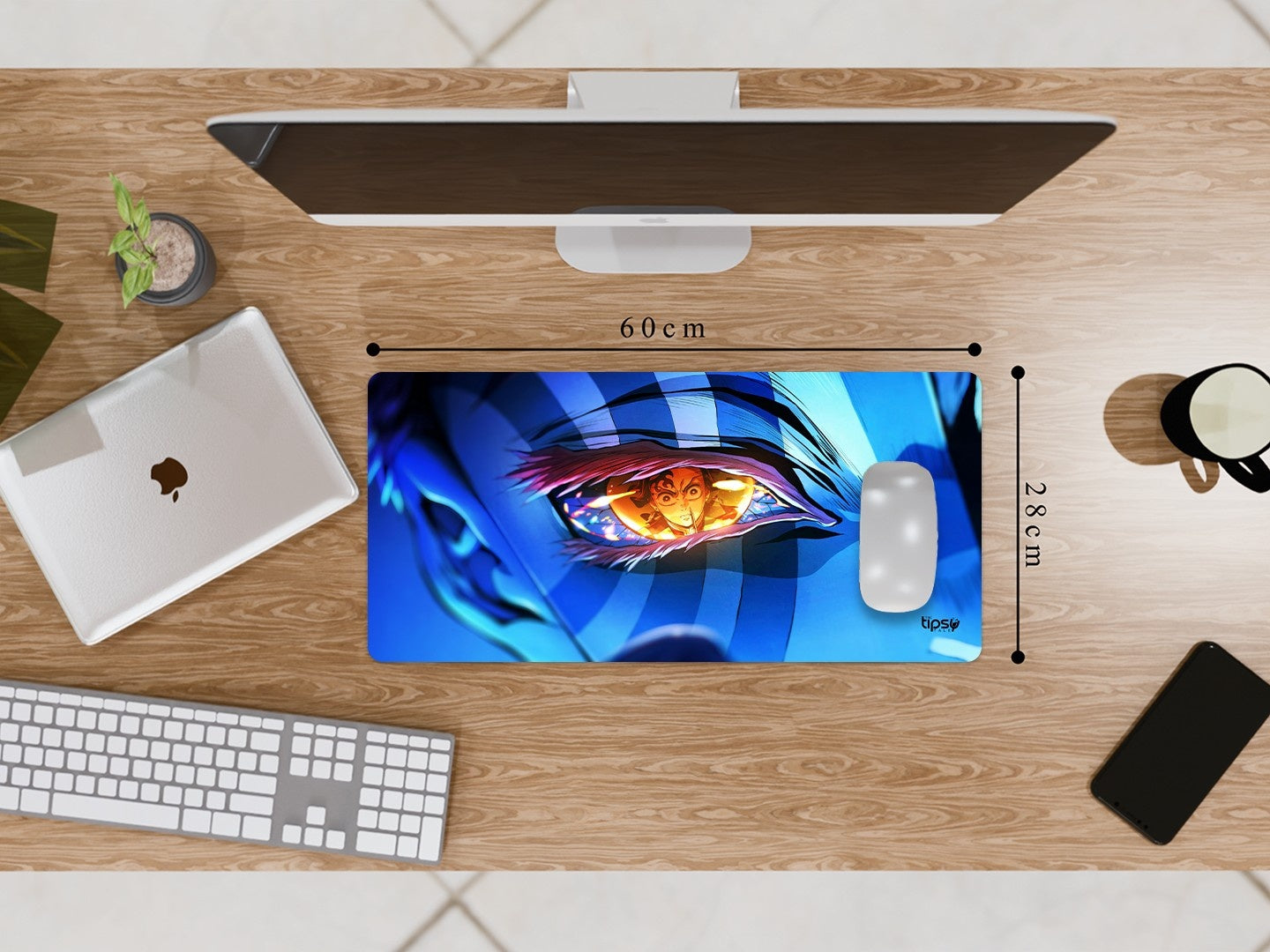 "TANJIRO KAMADO VS AKAZA- ANIME EDITION" Gaming Mousepad Elevate Your Gaming Experience