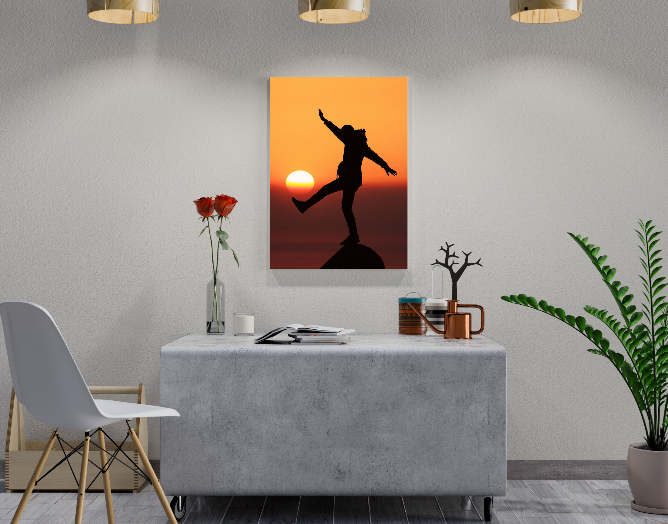 "DANCE ON THE CLIEF"- Shiny & Sturdy Metallic Poster Art That Pops & Sticks