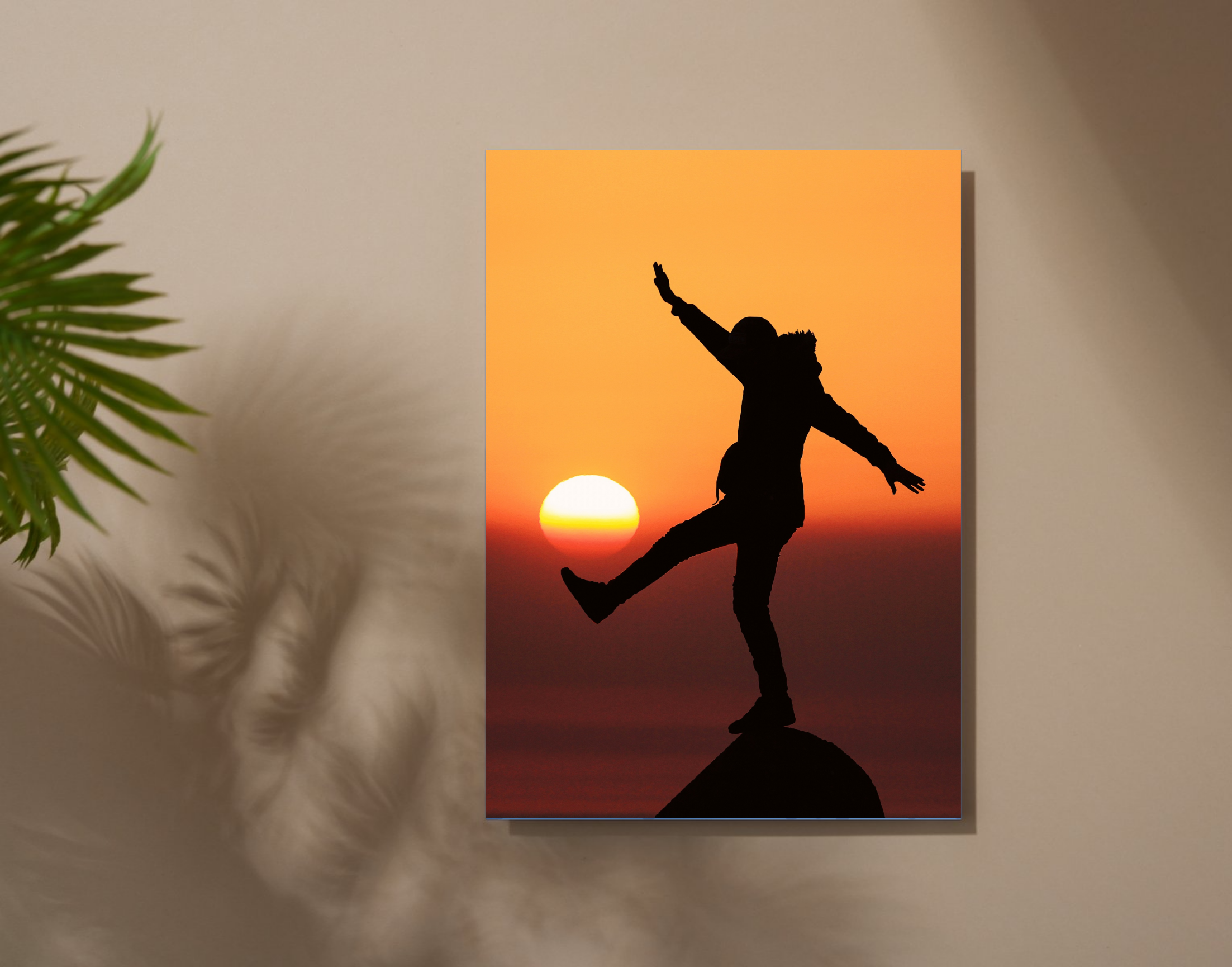 "DANCE ON THE CLIEF"- Shiny & Sturdy Metallic Poster Art That Pops & Sticks
