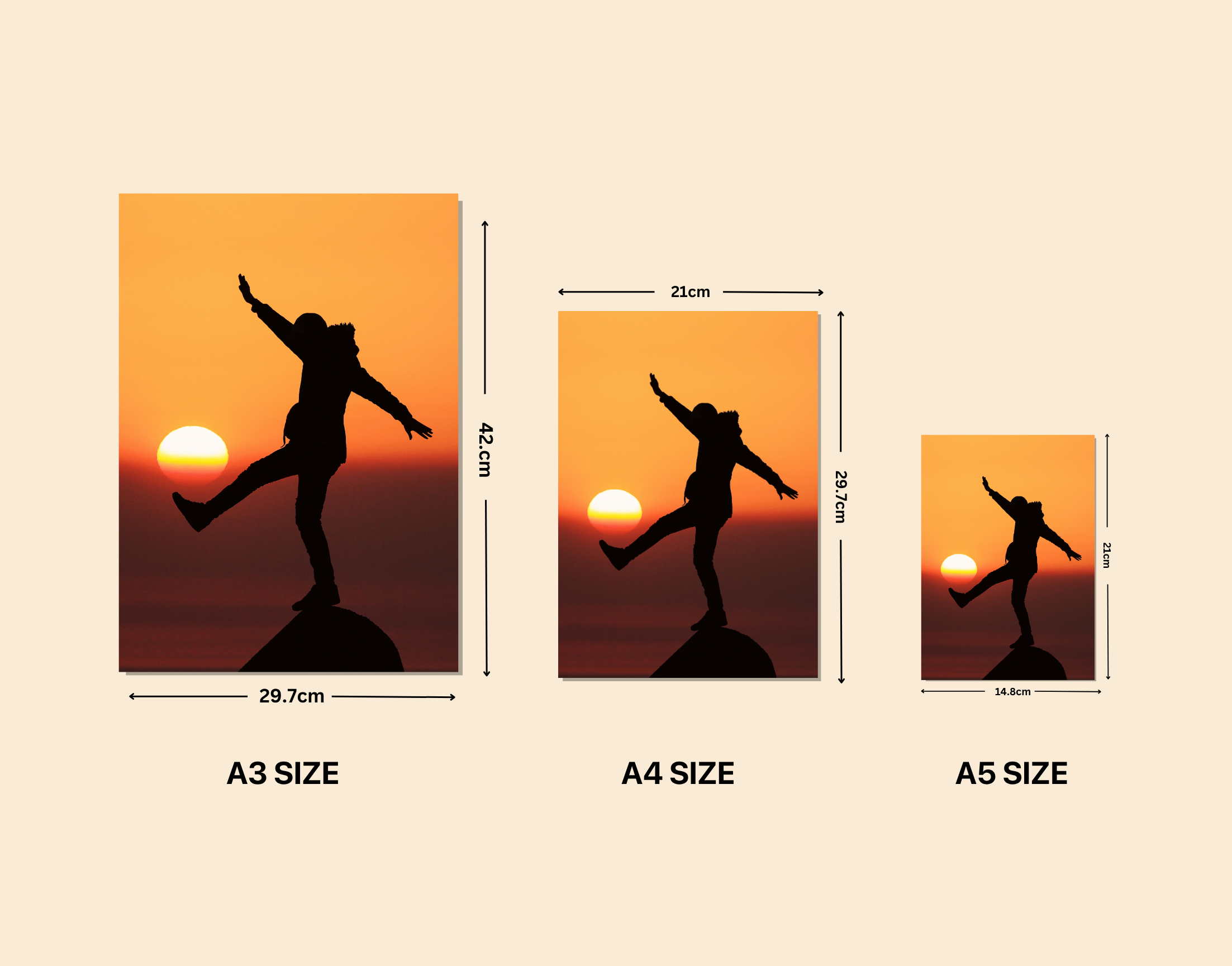 "DANCE ON THE CLIEF"- Shiny & Sturdy Metallic Poster Art That Pops & Sticks