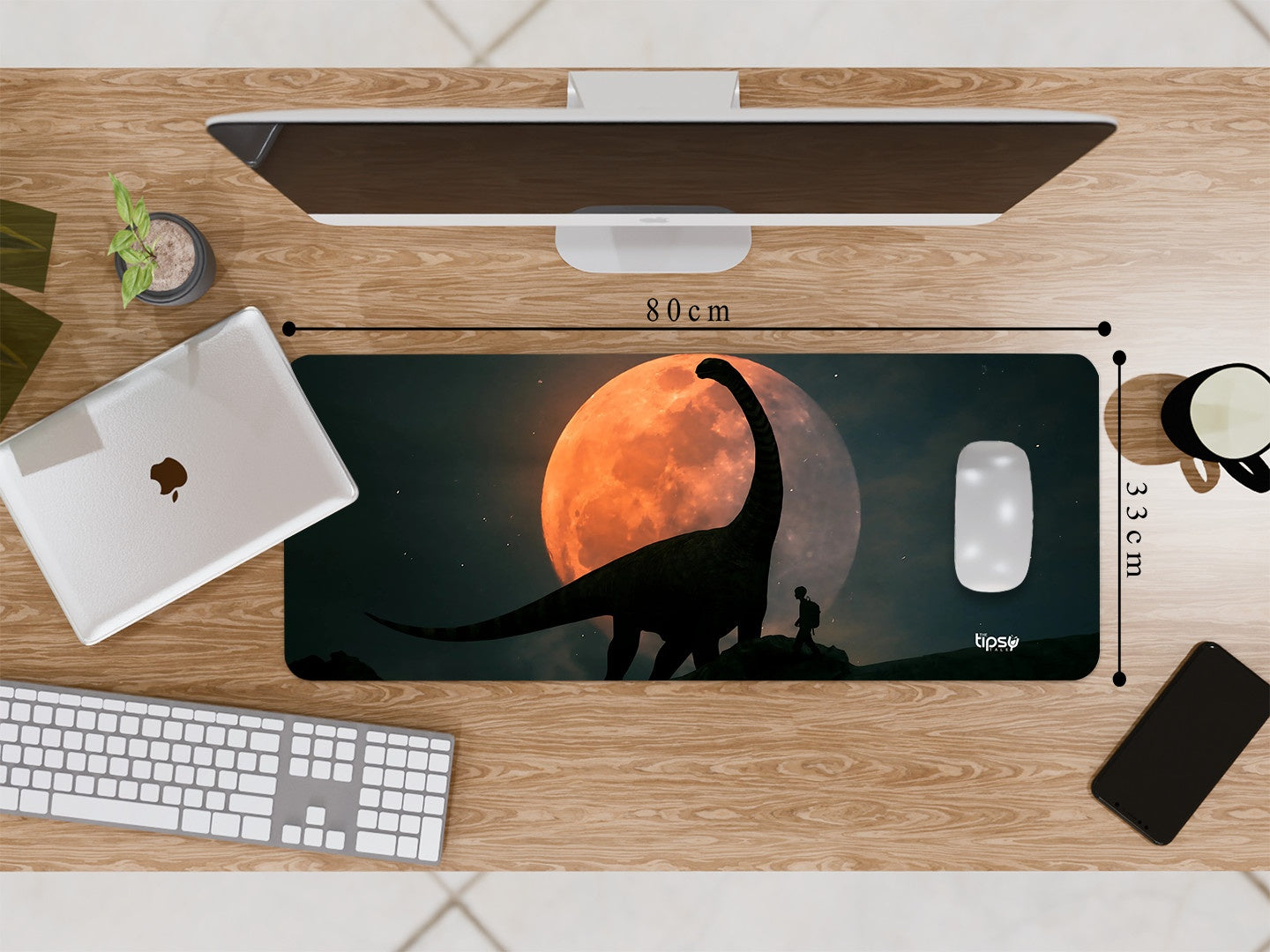 "Dinosaur Man" Gaming Mousepad Elevate Your Gaming Experience