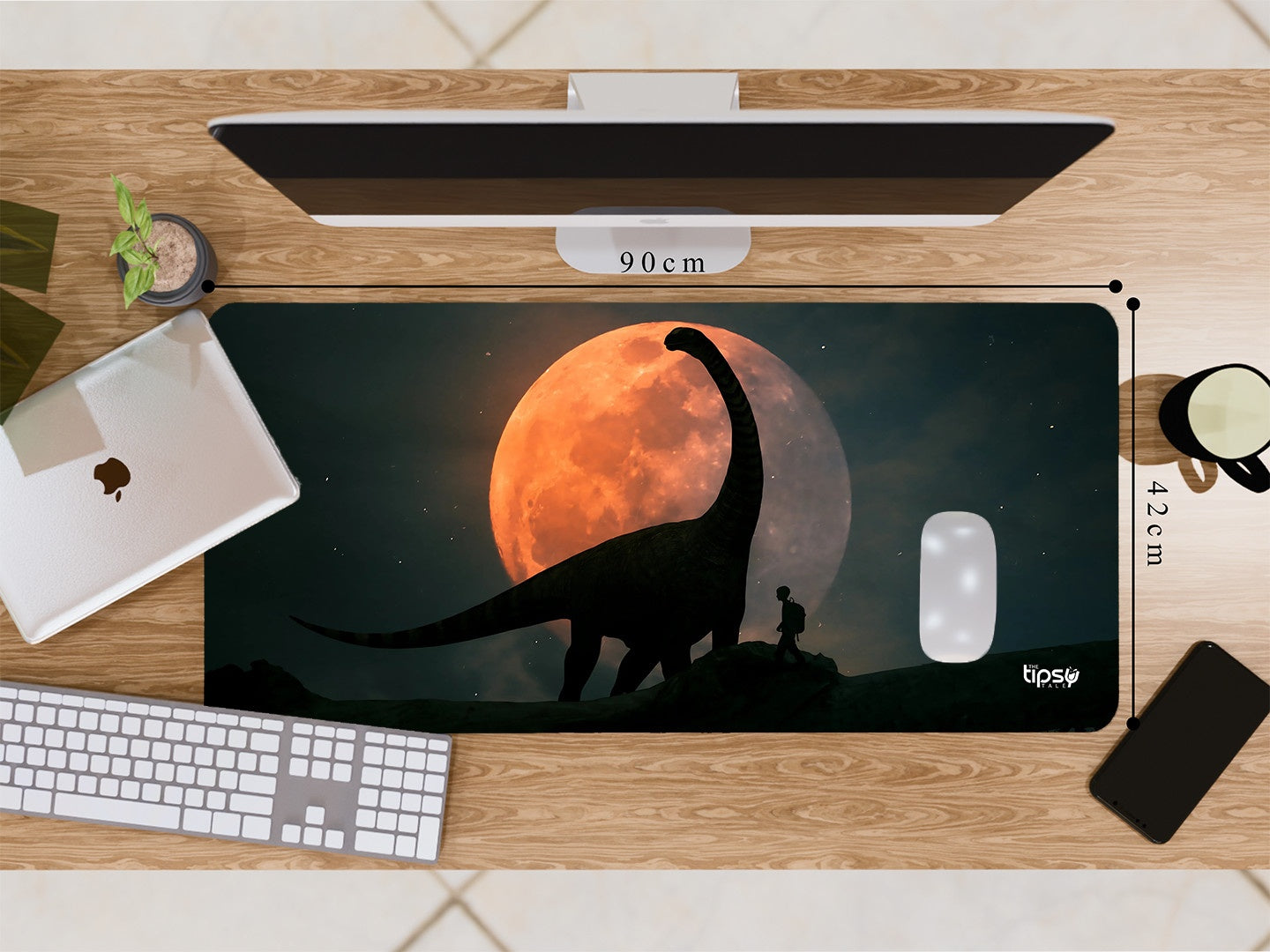 "Dinosaur Man" Gaming Mousepad Elevate Your Gaming Experience