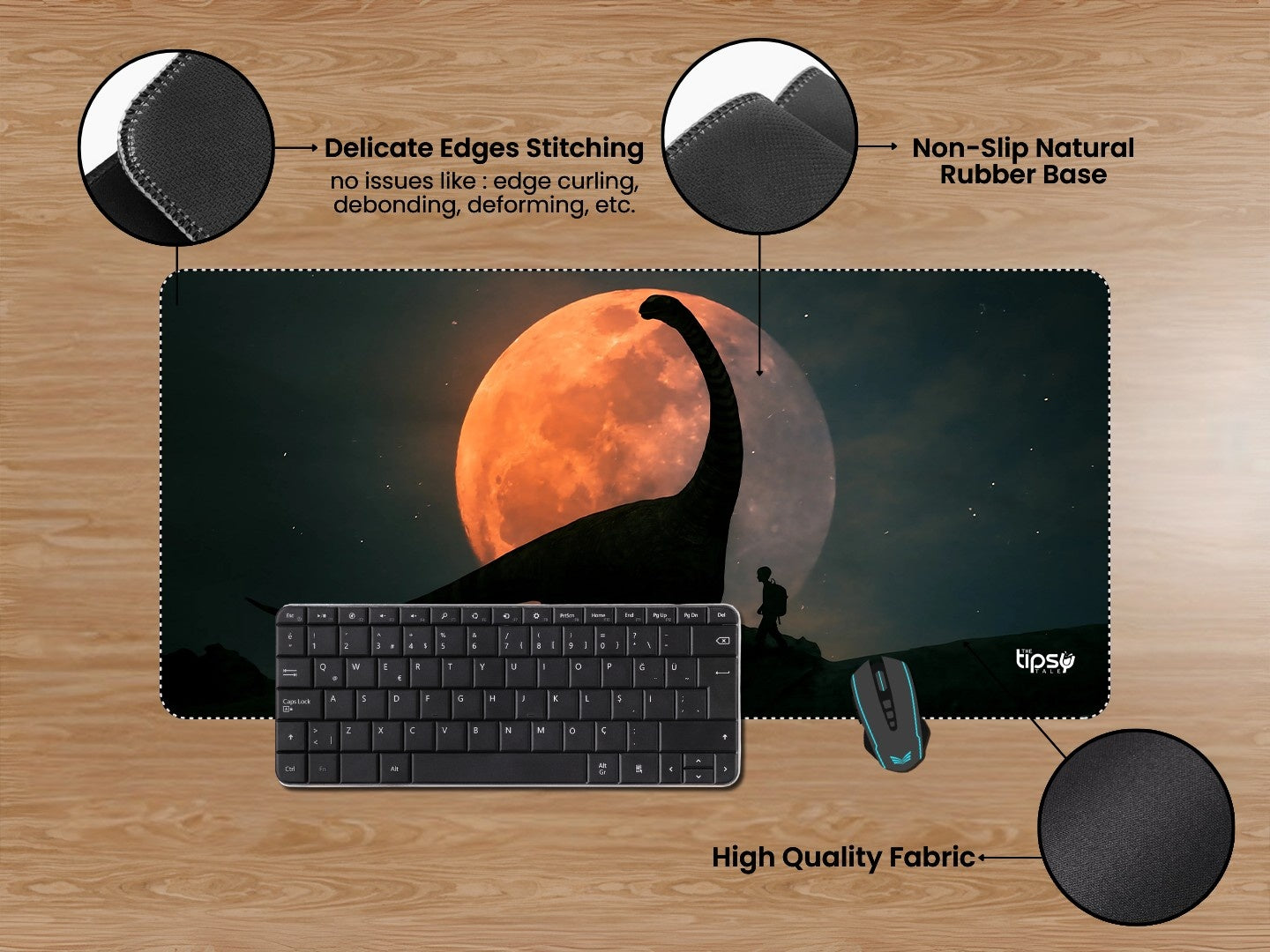 "Dinosaur Man" Gaming Mousepad Elevate Your Gaming Experience