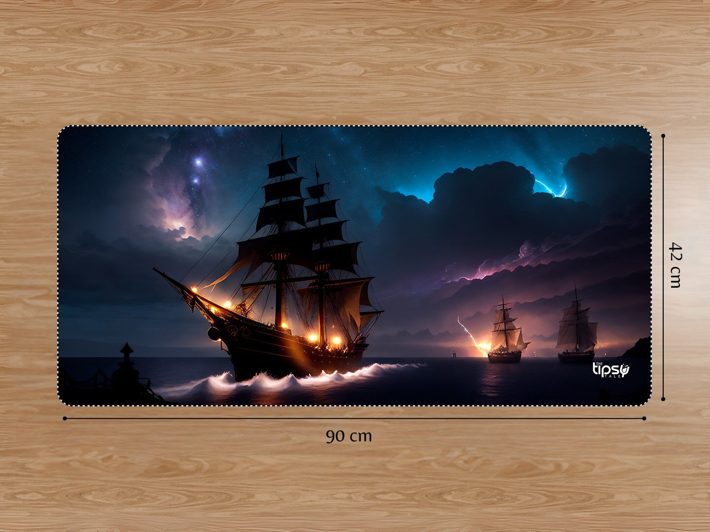 "In The Waves-Ship" Gaming Mousepad Elevate Your Gaming Experience