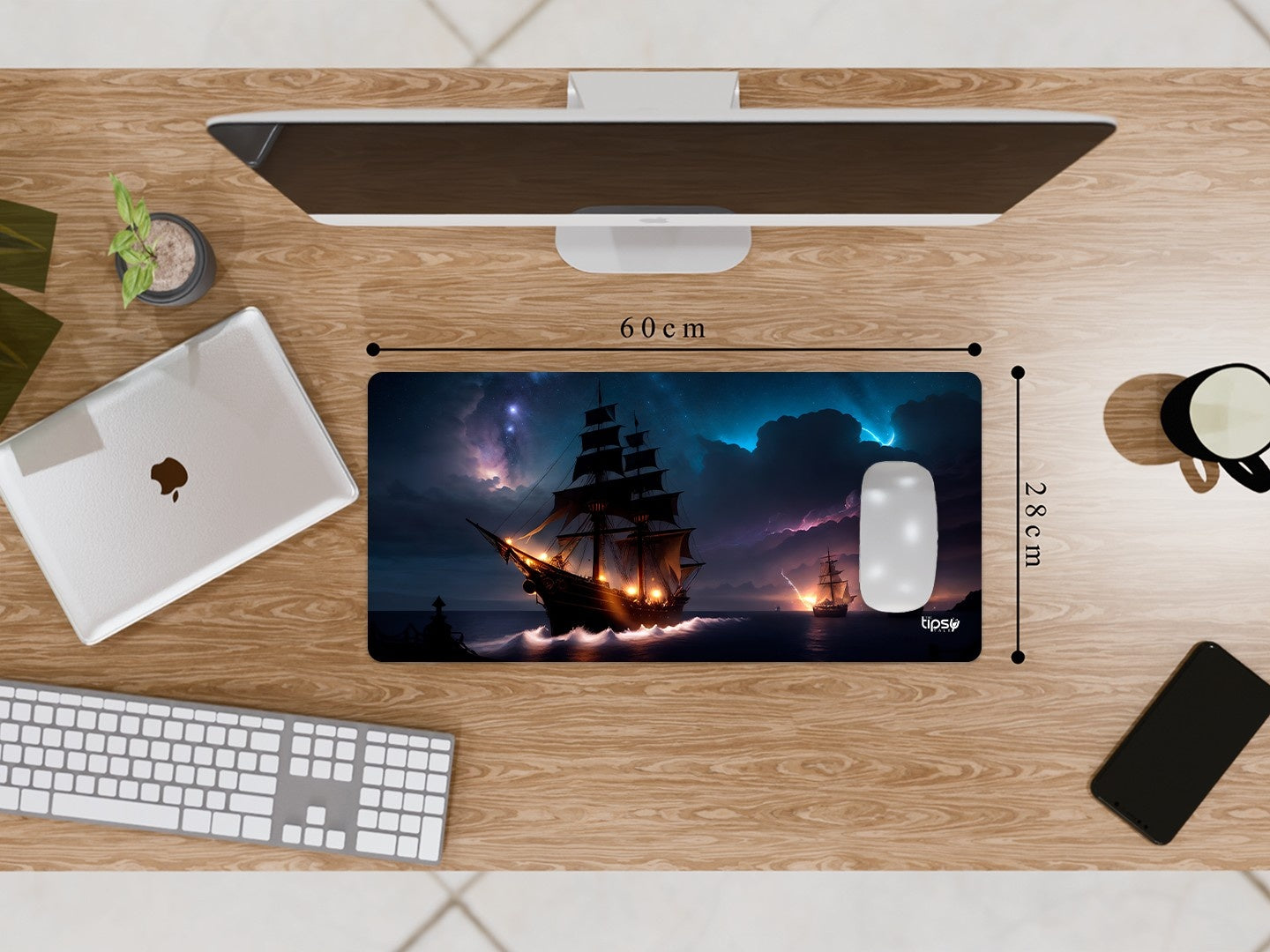 "In The Waves-Ship" Gaming Mousepad Elevate Your Gaming Experience