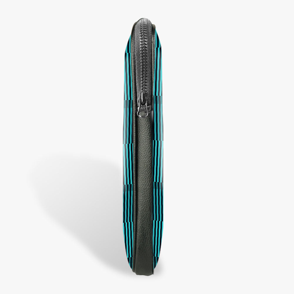"BLACK AND BLUE STRIPE" Laptop Sleeves:Bold Modern Design for Every Size