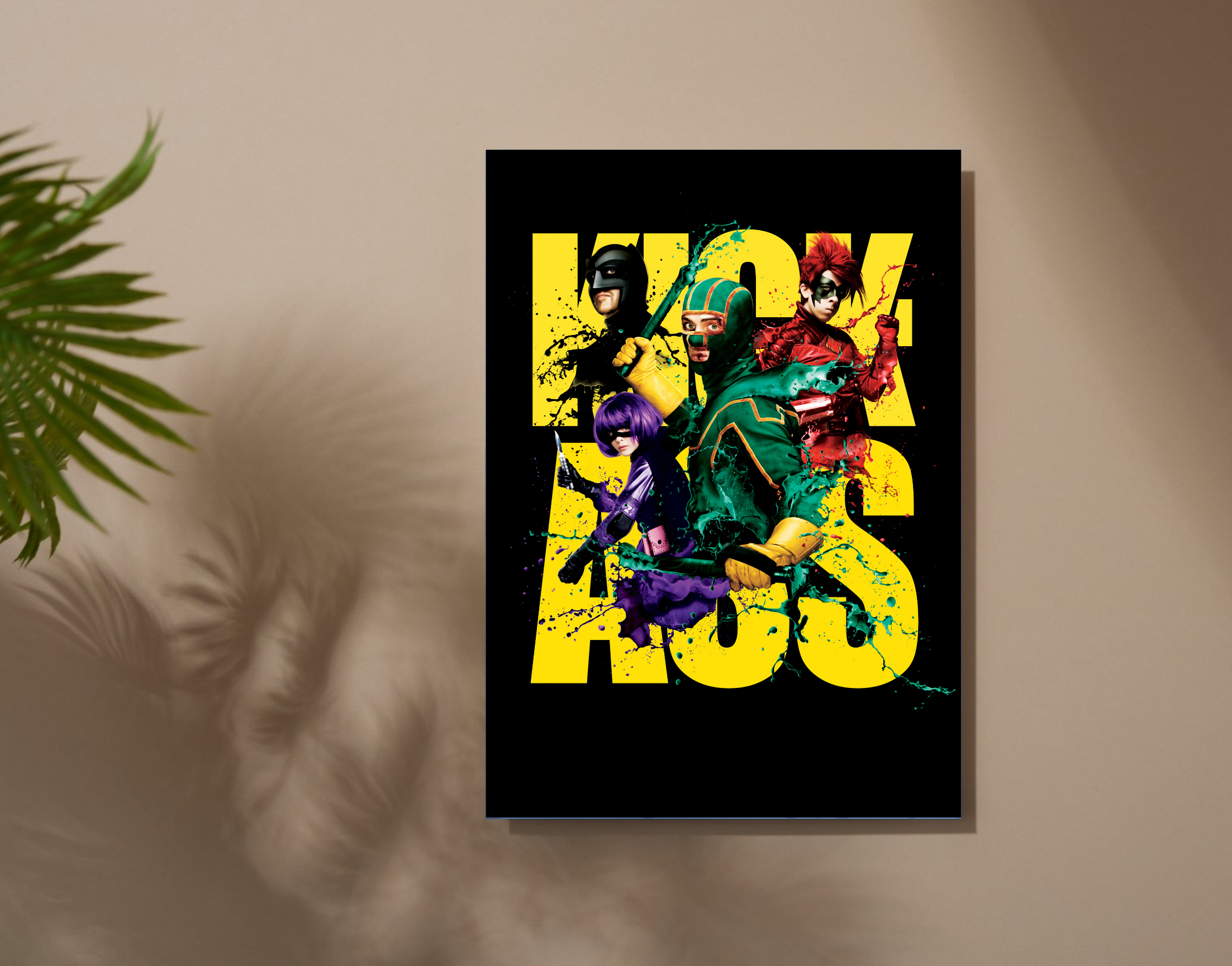 "KICK ASS"- Shiny & Sturdy Metallic Poster Art That Pops & Sticks