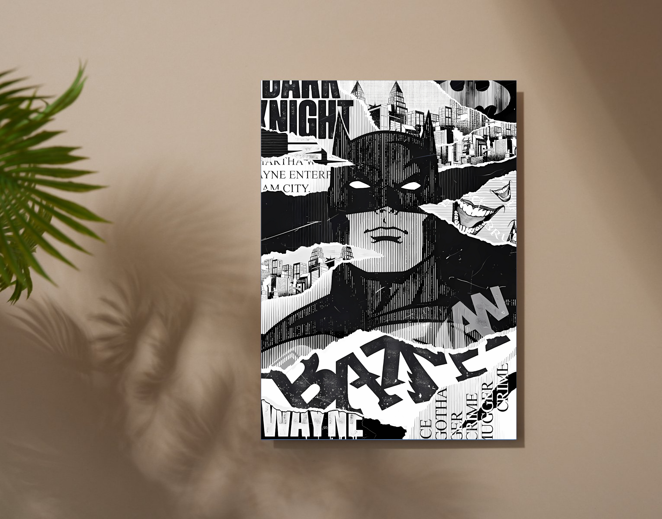 "BATMAN THE COMIC WORLD"- Shiny & Sturdy Metallic Poster Art That Pops & Sticks