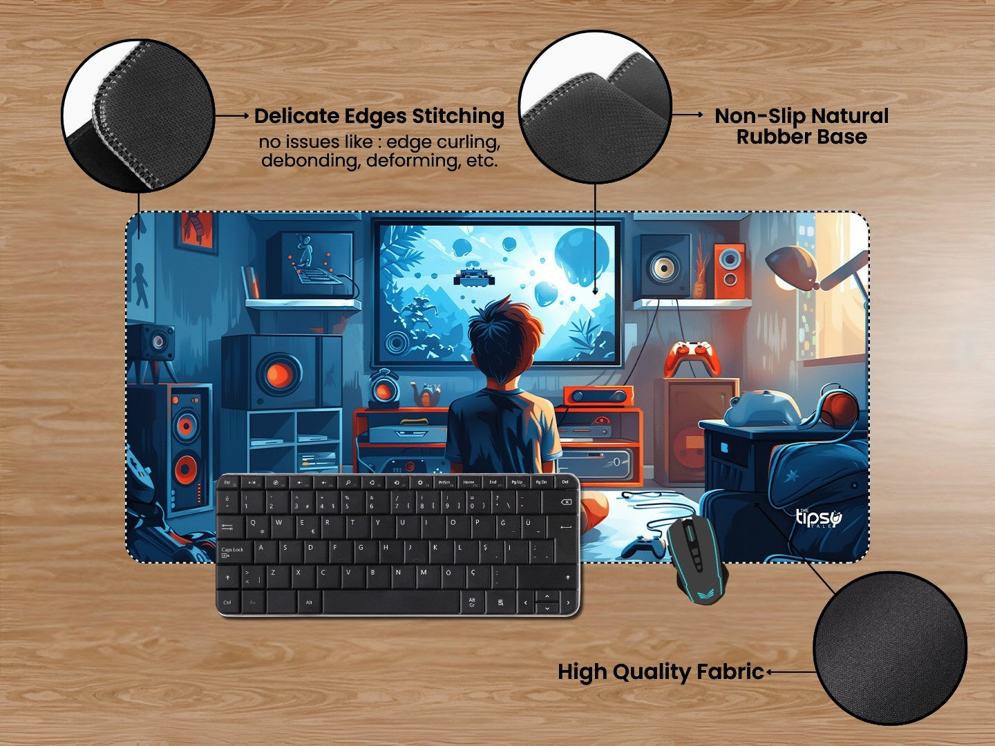 "Childhood Gaming" Gaming Mousepad Elevate Your Gaming Experience